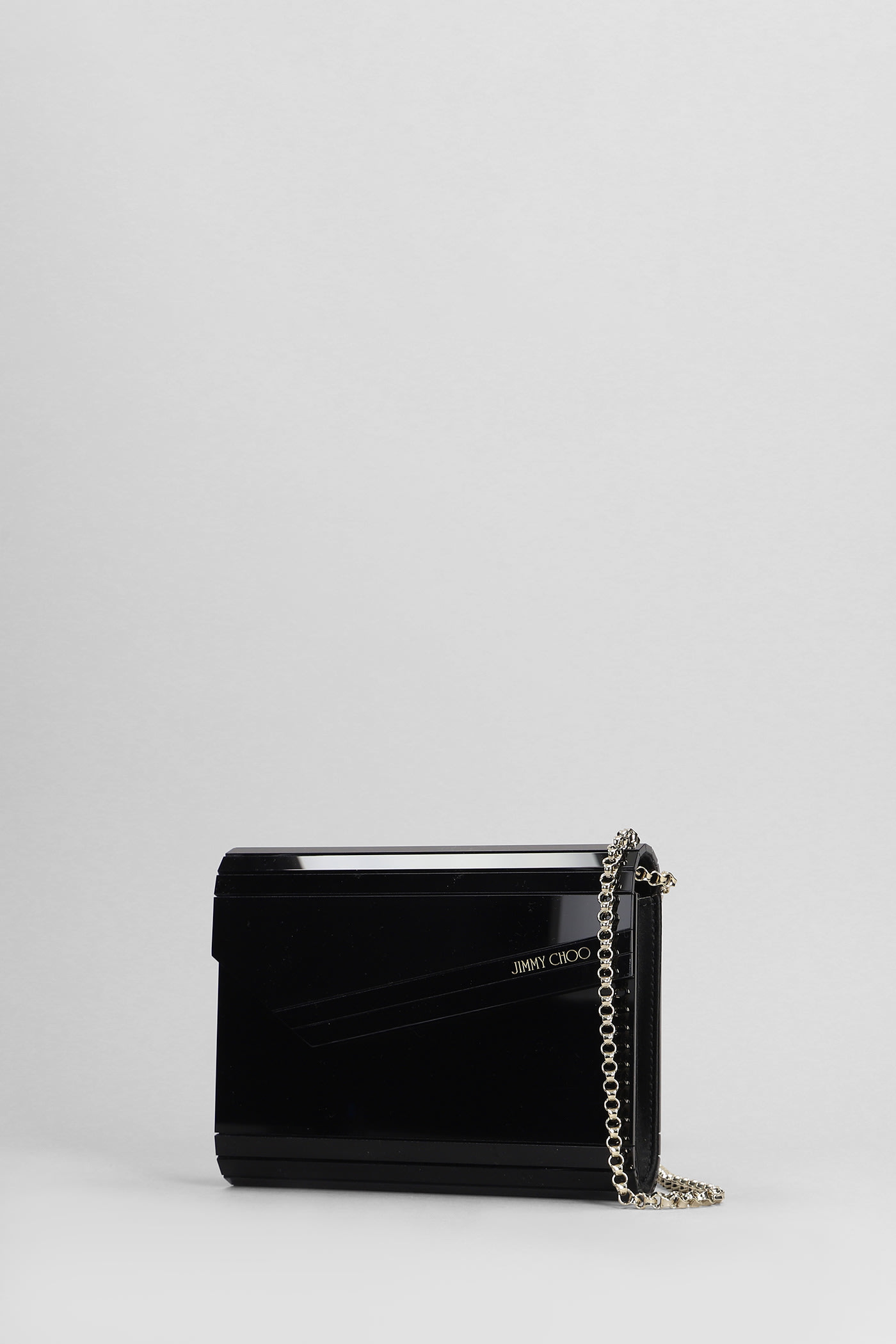 Shop Jimmy Choo Candy Clutch In Black Acrylic