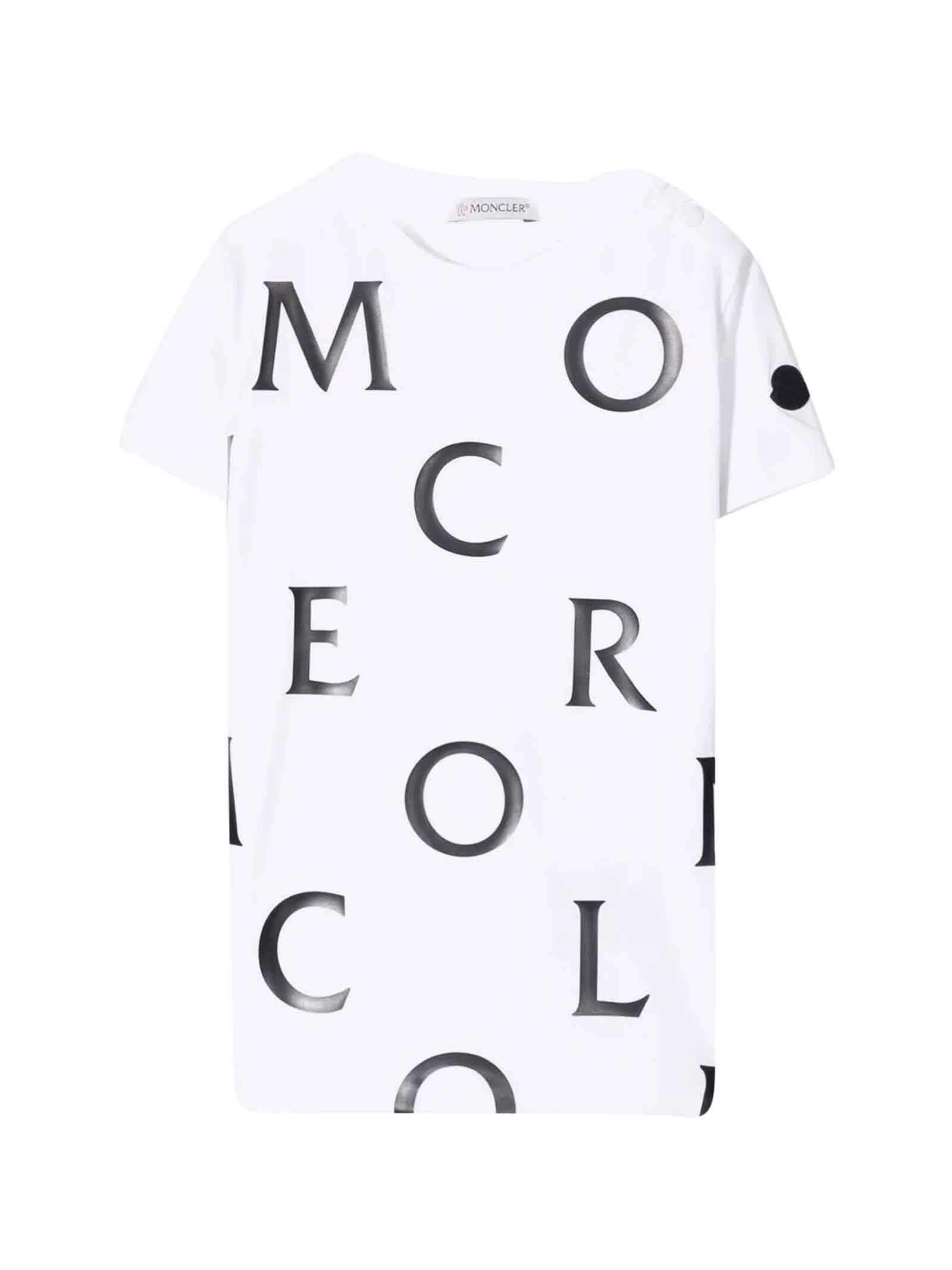 Moncler White T-shirt Baby Boy