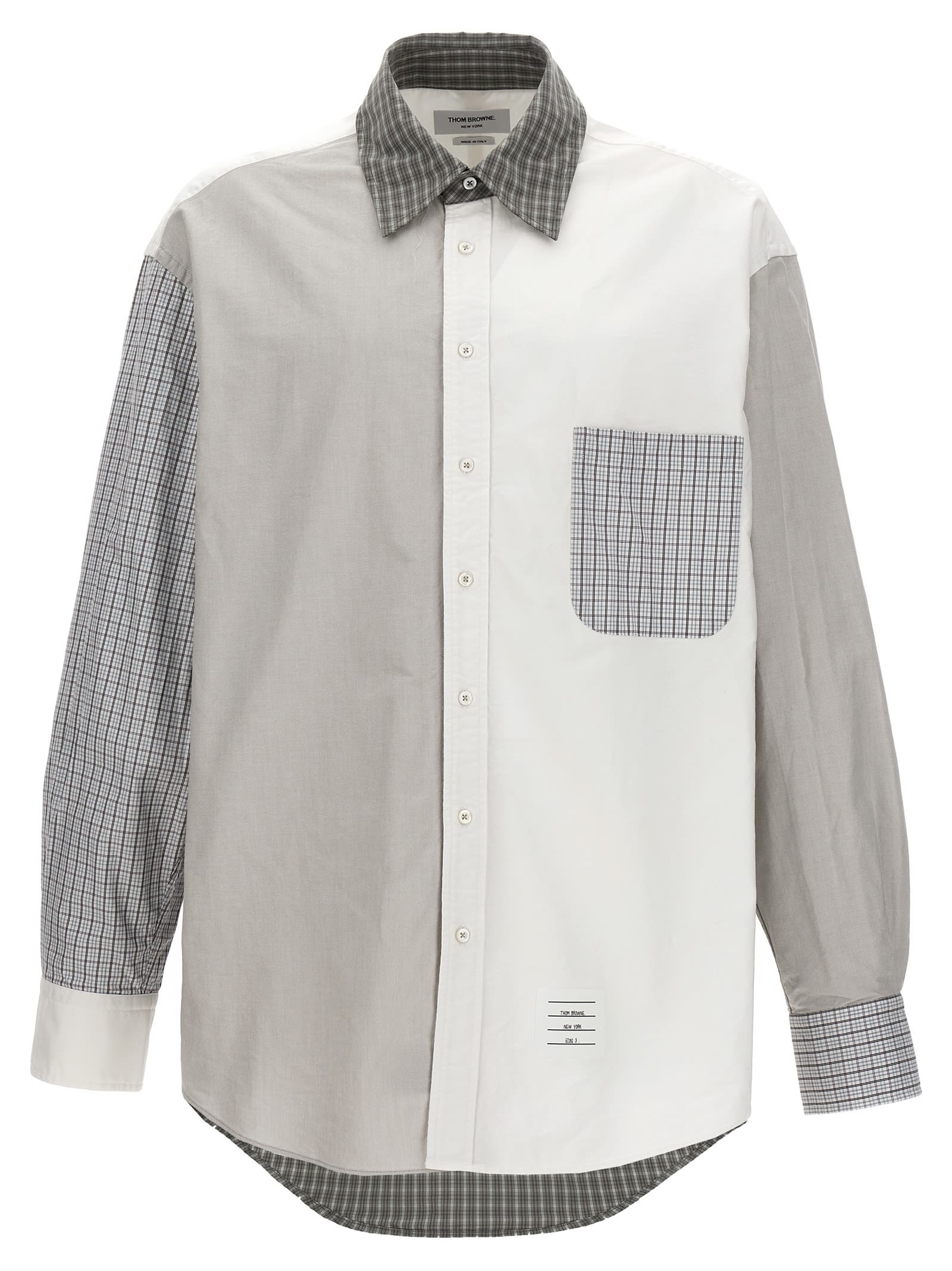 Shop Thom Browne Funmix Shirt In Multicolor