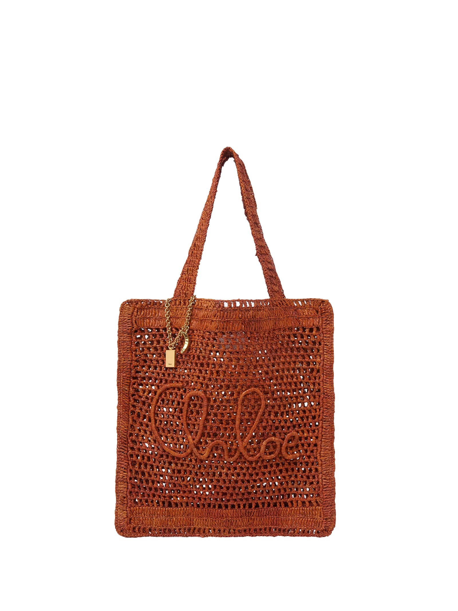Chloé Summer Banana Tote Bag In Brown