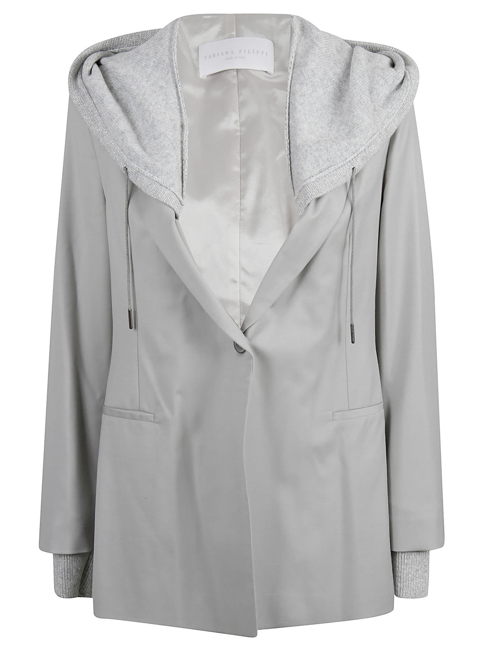 Fabiana Filippi Single-button Hooded Jacket