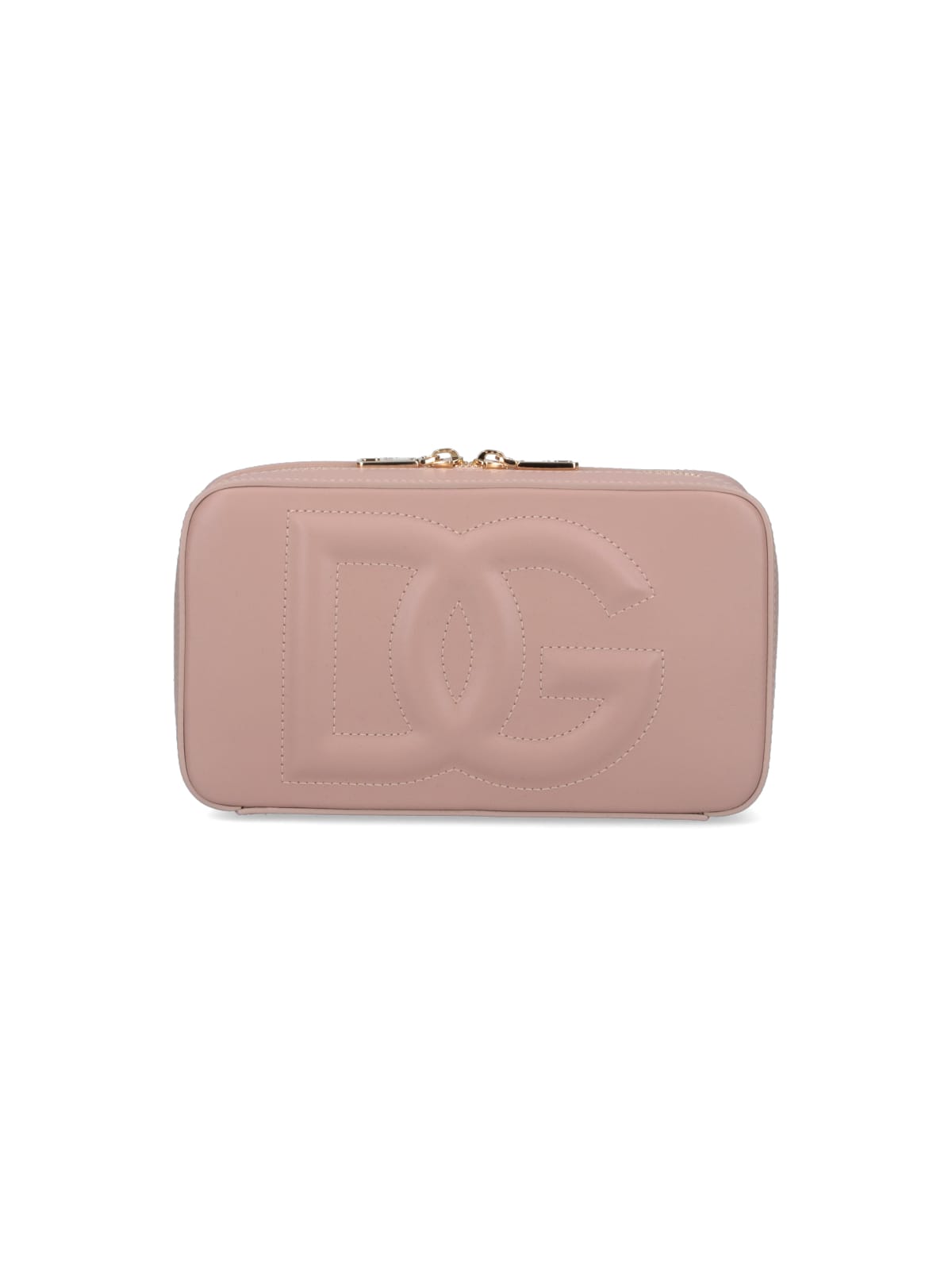 Dolce & Gabbana Logo Shoulder Bag In Pink