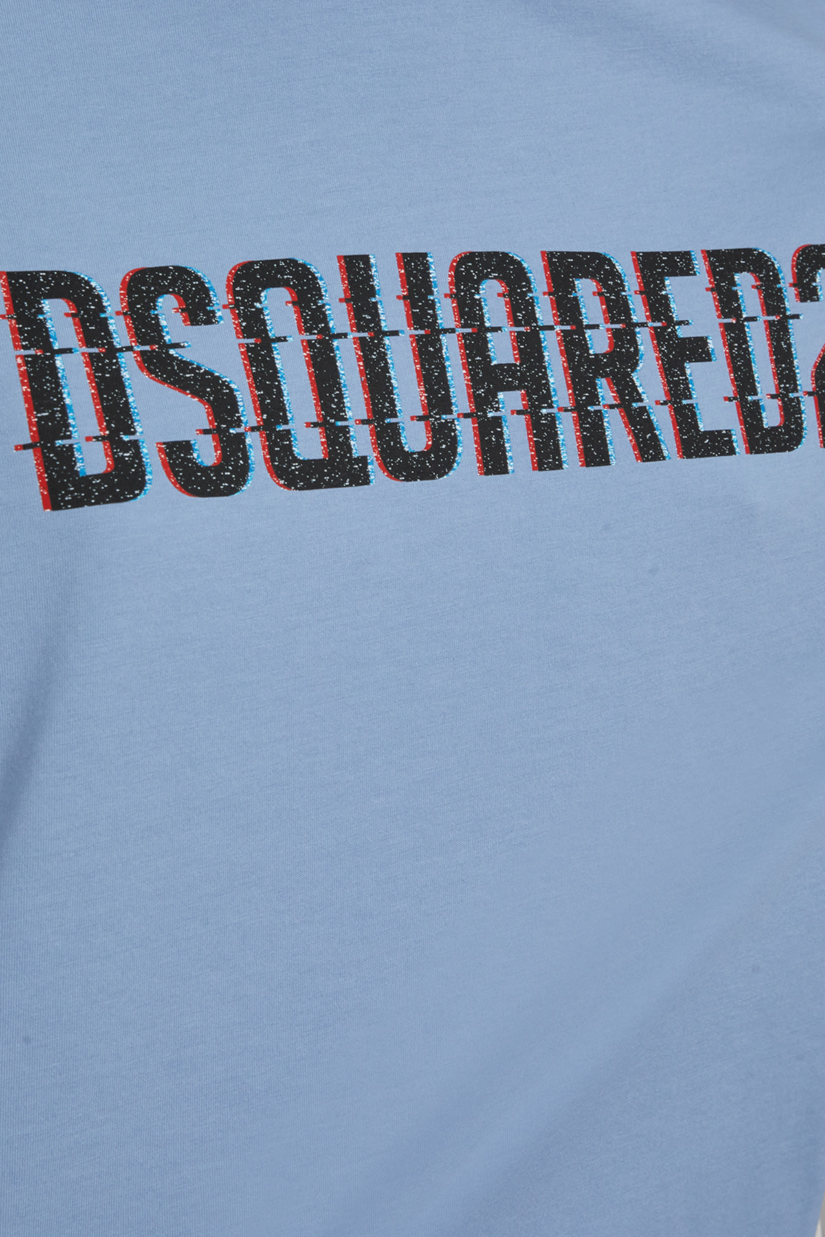 Dsquared2 Crew Neck Graphic Print Short Sleeves Top In 507