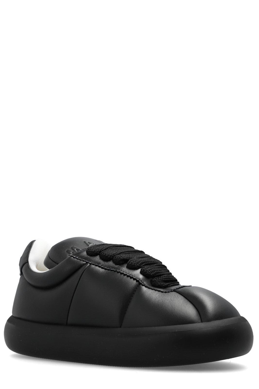 Shop Marni Bigfoot 2.0 Padded Lace-up Sneakers In Black