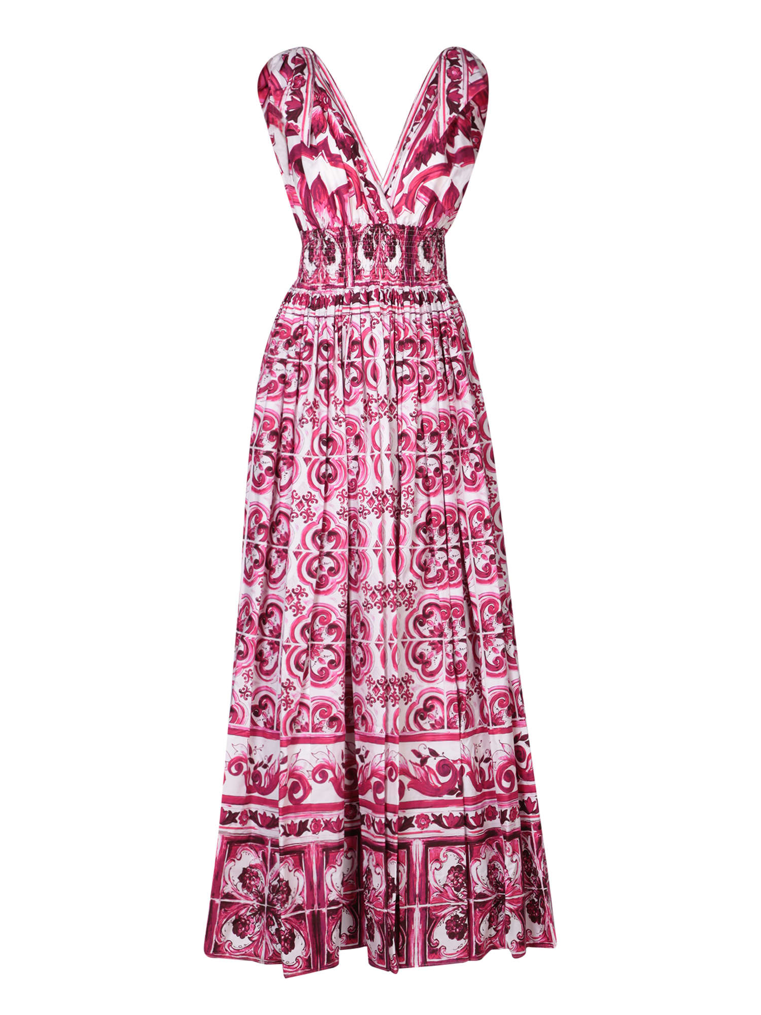 Dolce & Gabbana Majolica-print Maxi Dress - Farfetch