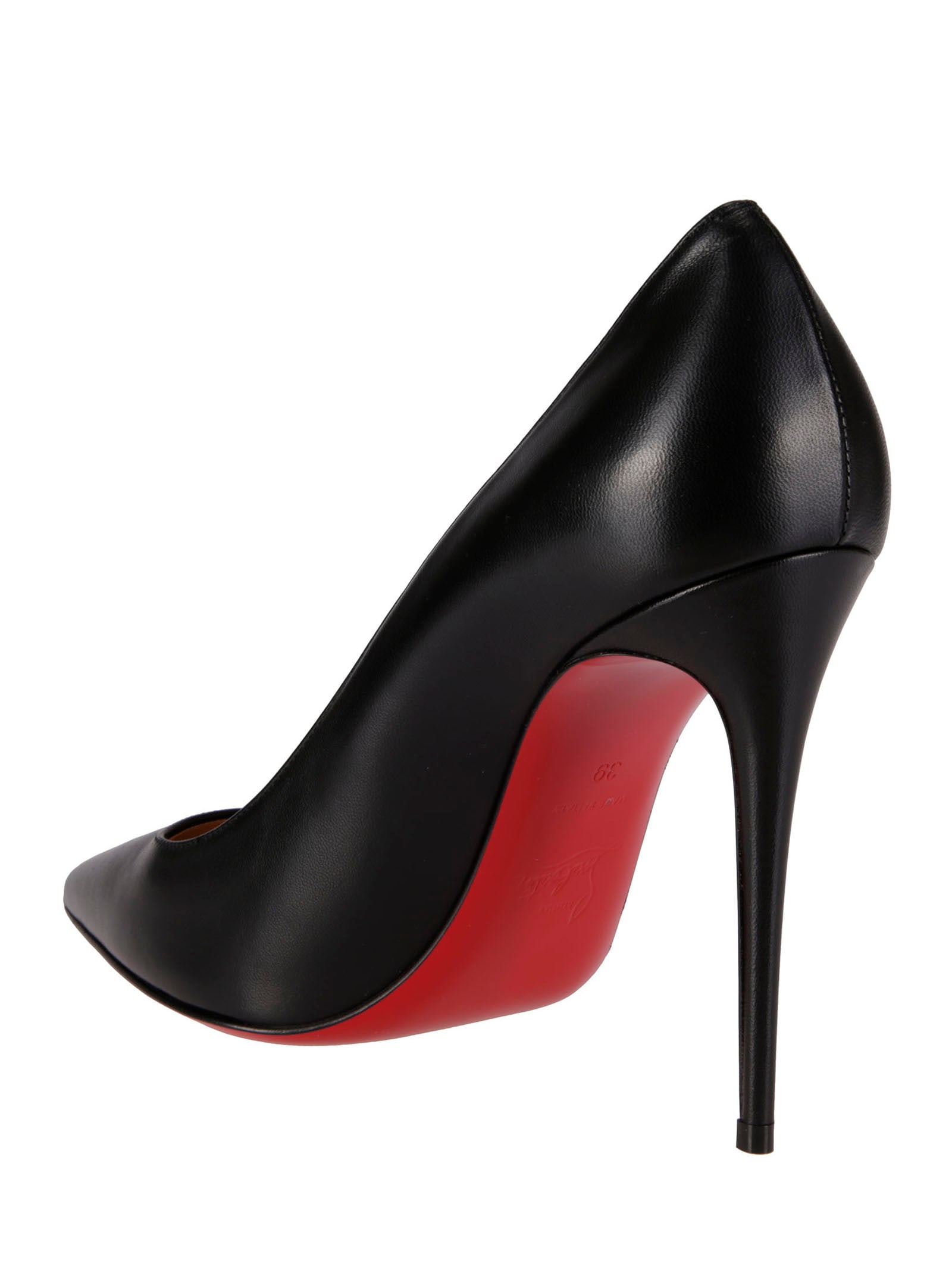 Shop Christian Louboutin Kate 100 In Shiny Black