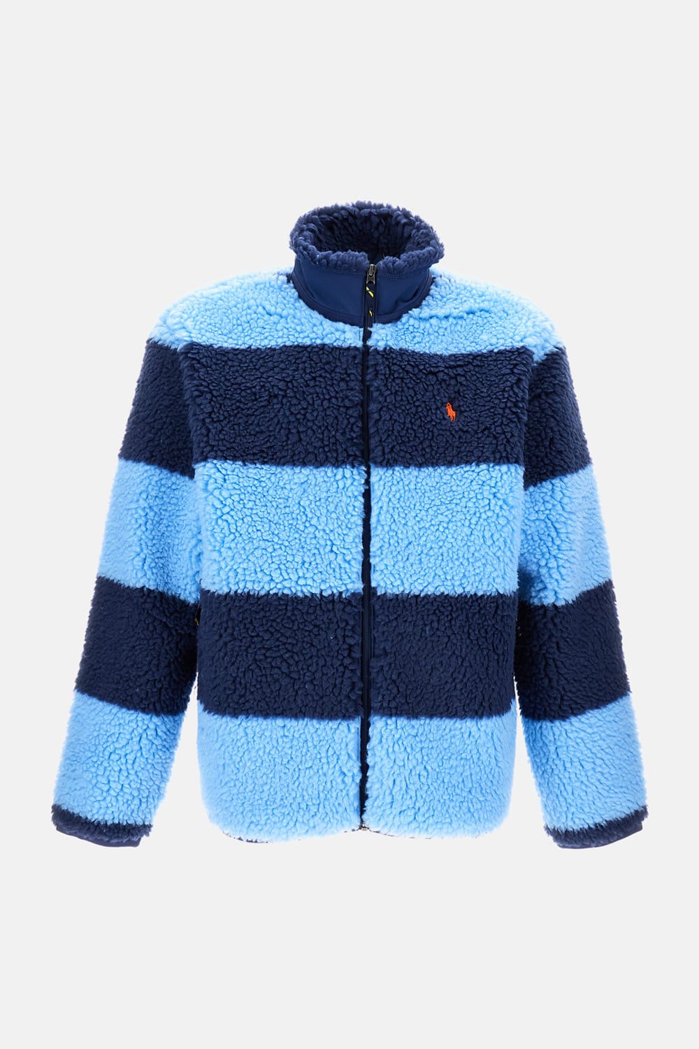 Polo Ralph Lauren Full Zip Fleece Jacket In Blue