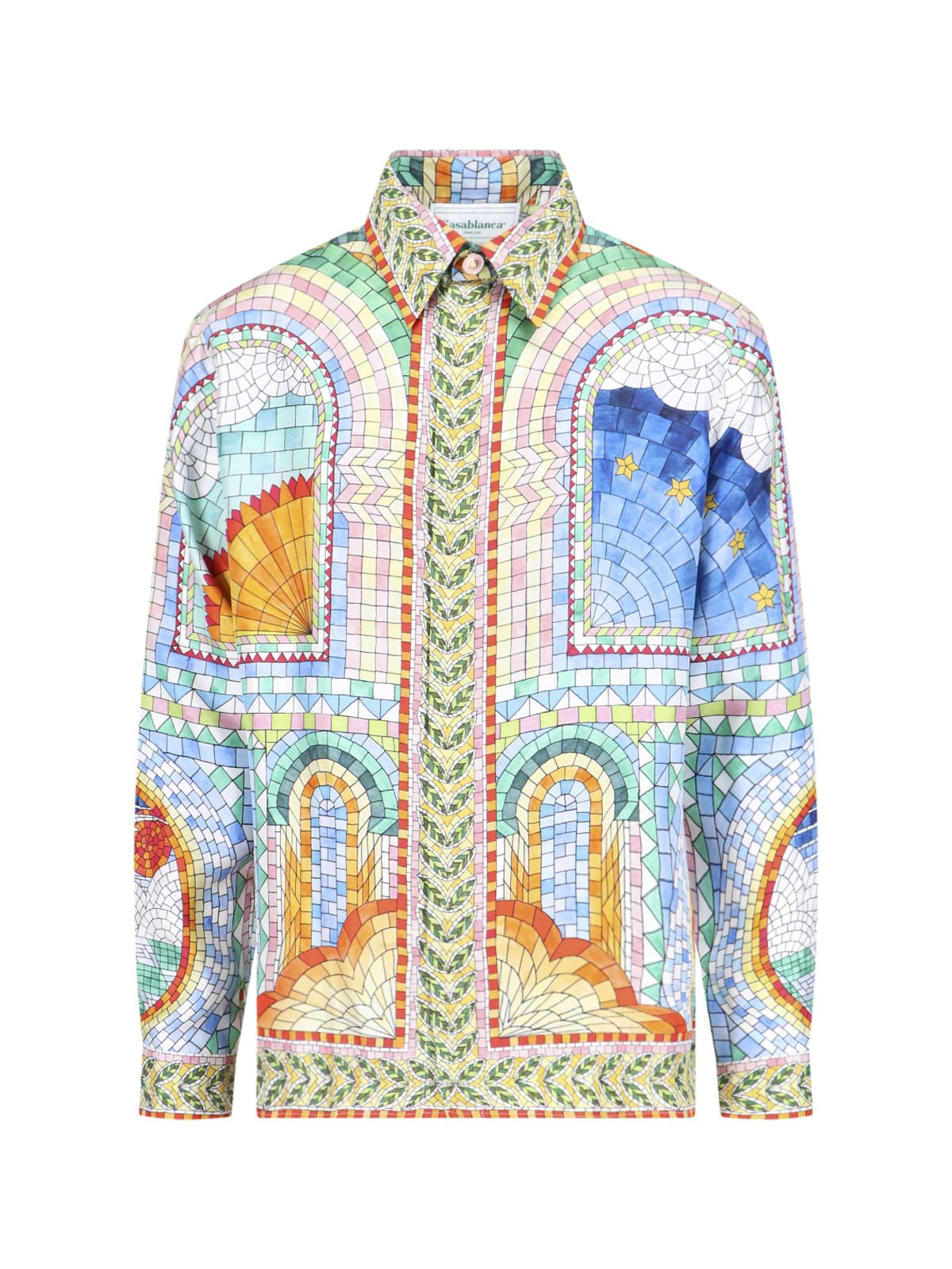 Casablanca Mosaic De Damas Shirt In Multicolor