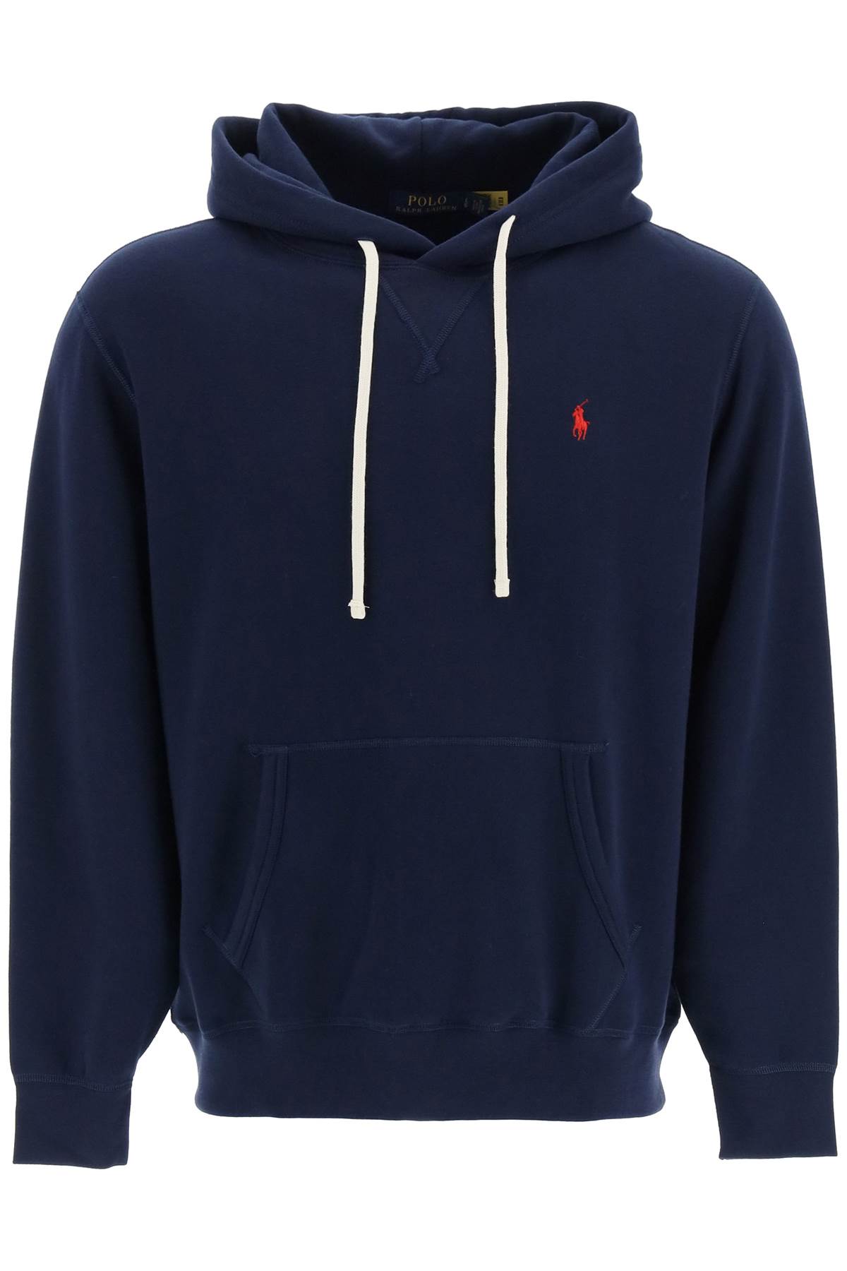 Polo Ralph Lauren Logo Hoodie Sweatshirt In Cruise Navy (blue)