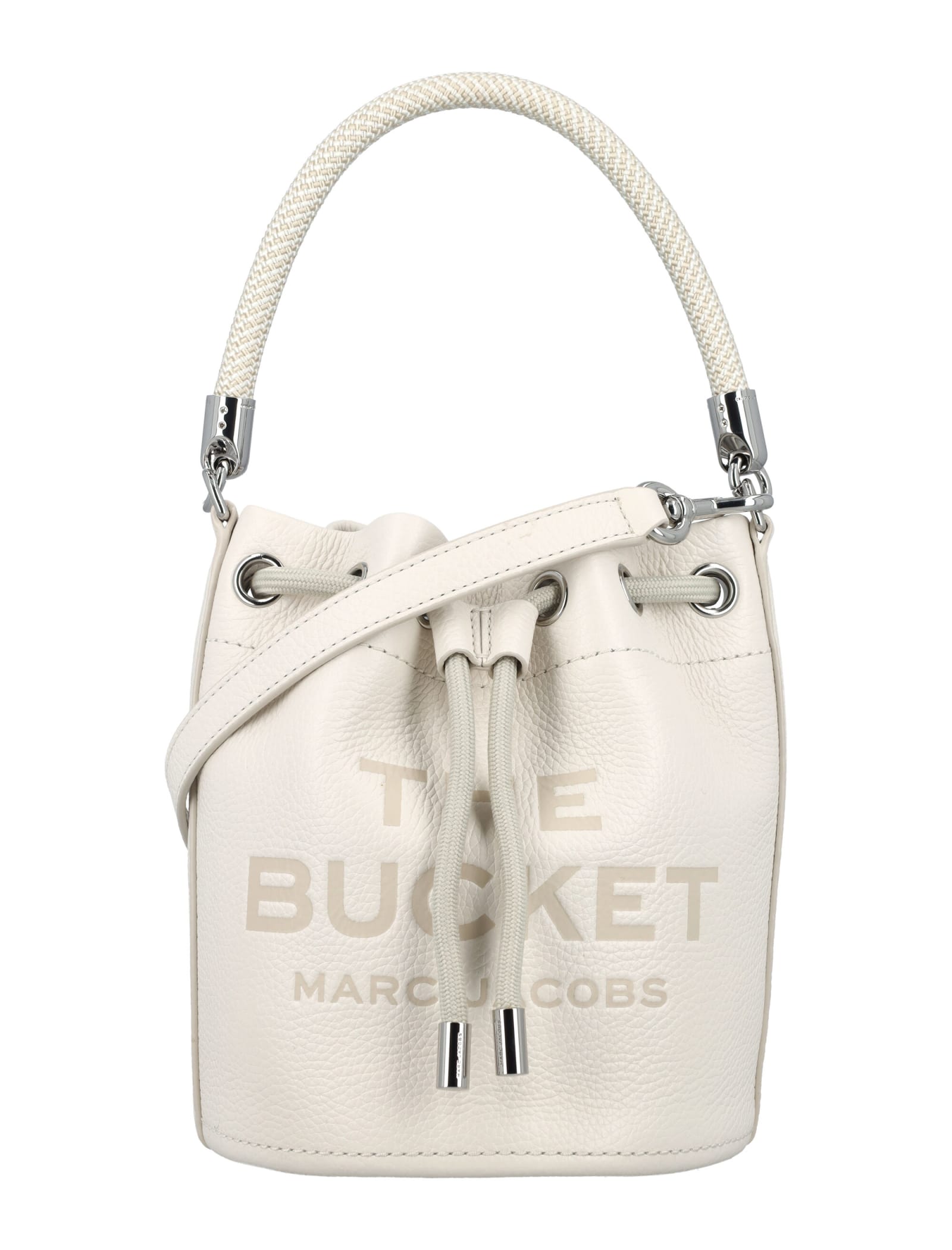 Marc Jacobs The Bucket Bag In Cotton Silver
