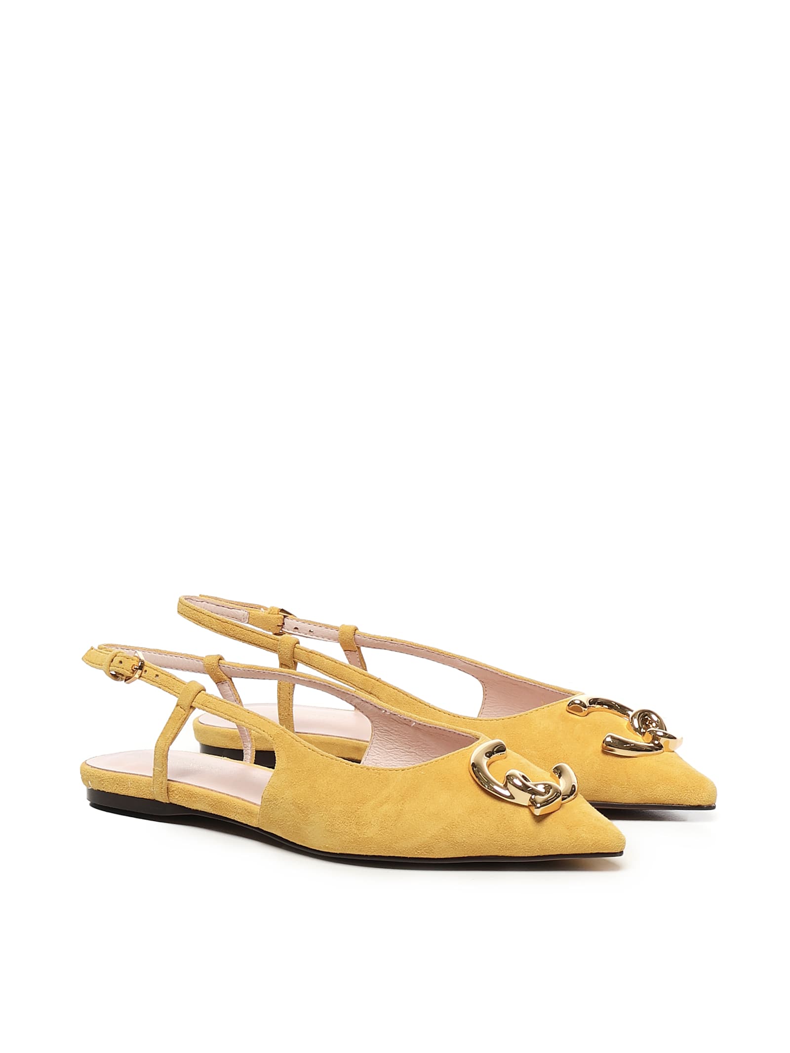 Coccinelle C-me Flat Slingback In Suede