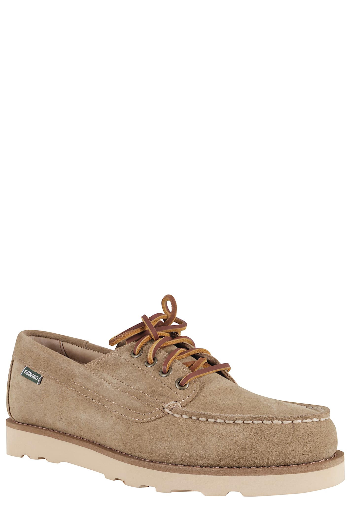 Sebago Camel Suede Lace-up Shoe In Neutral