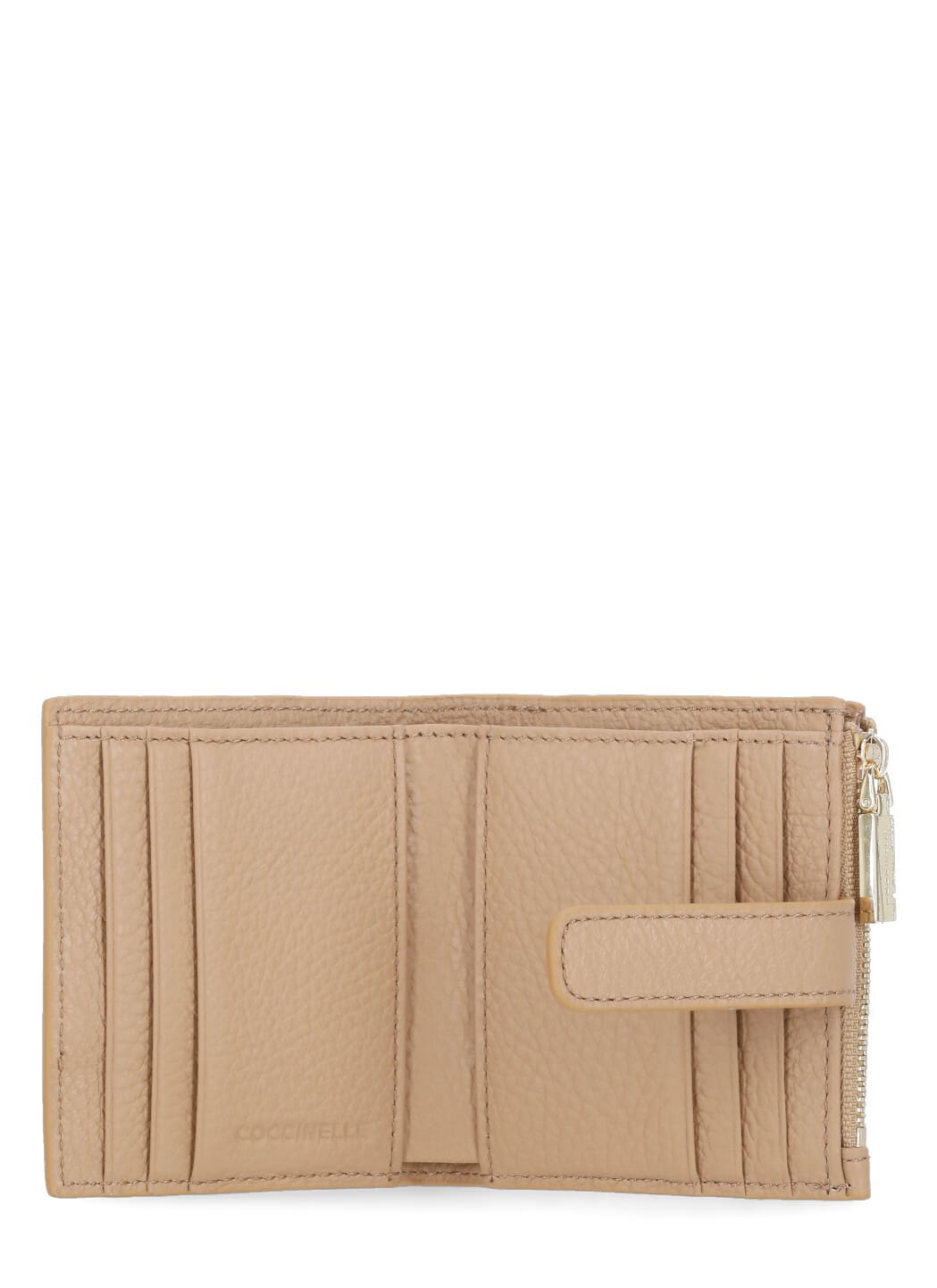 Coccinelle Metallic Soft Wallet In Brown