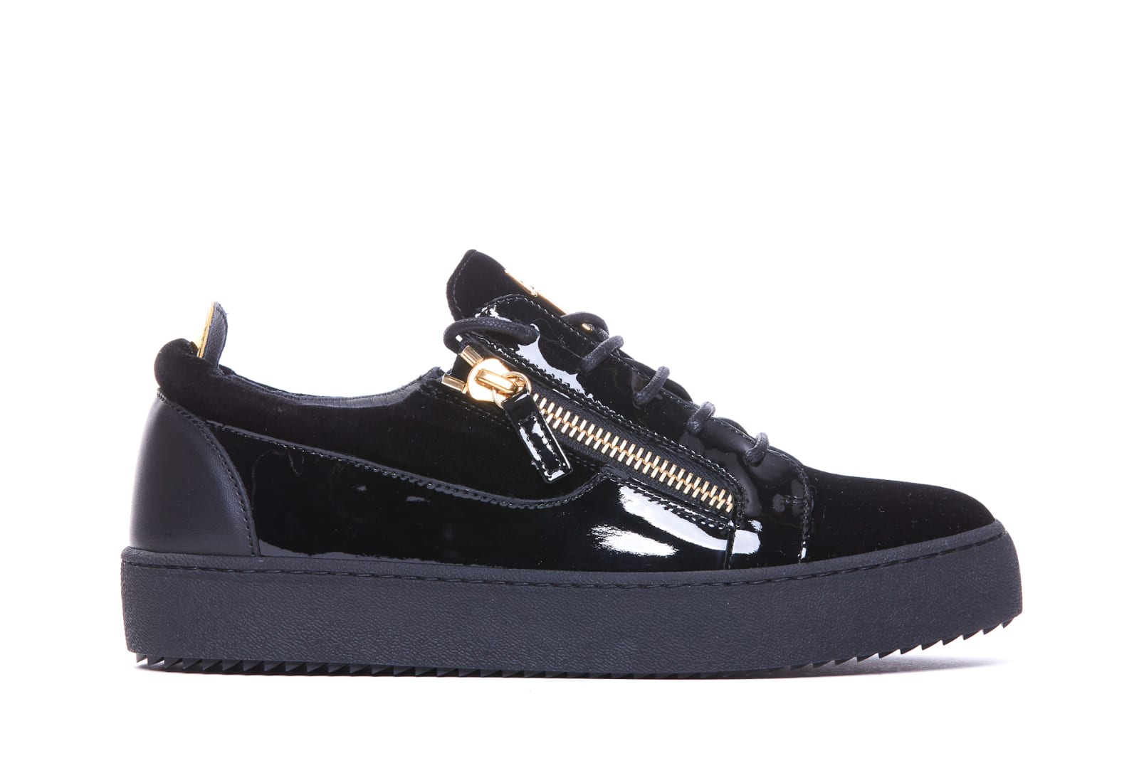 Shop Giuseppe Zanotti Frankie Sneakers In Black