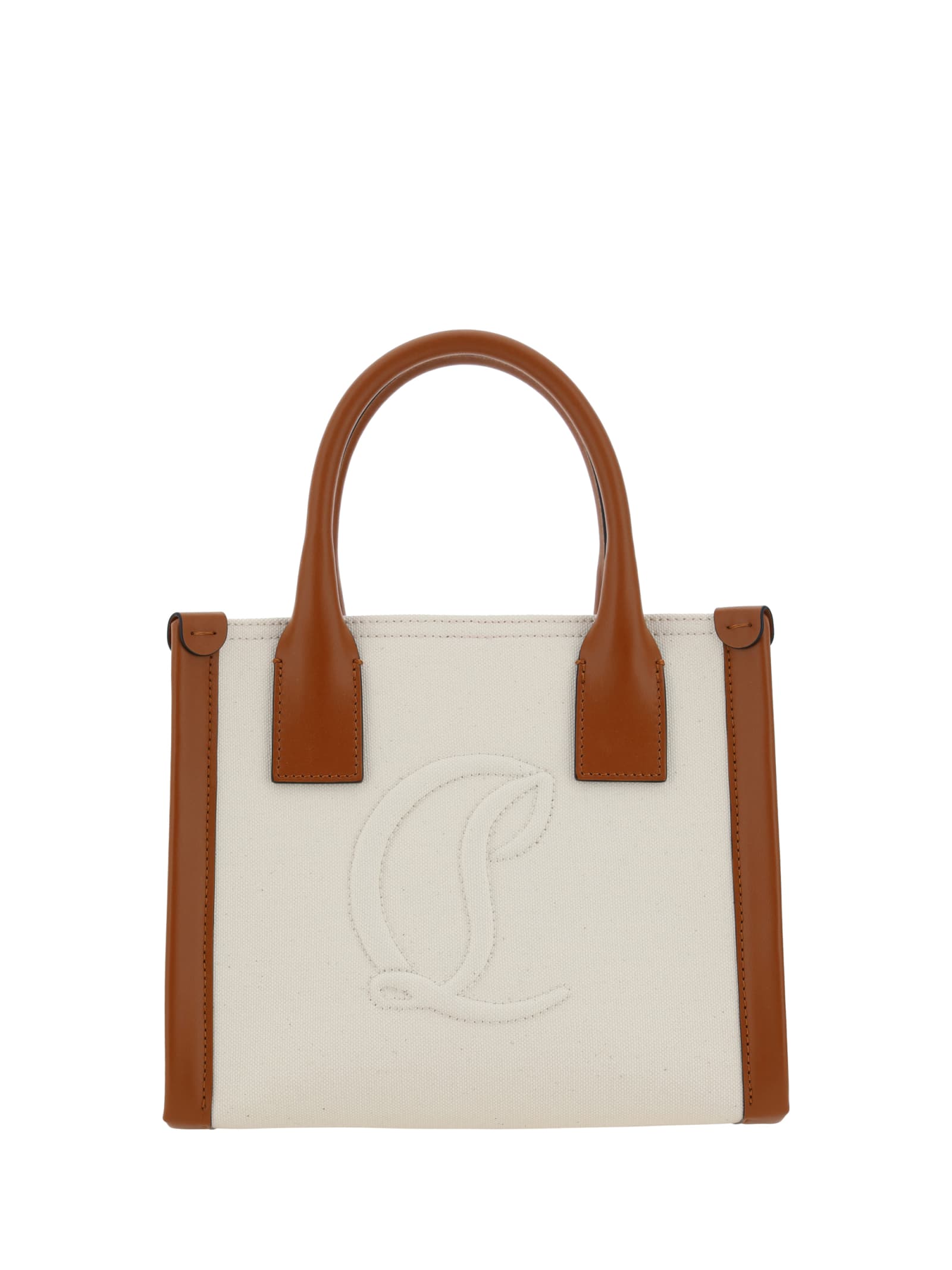 Shop Christian Louboutin By My Side Mini Handbag In Natural/cuoio