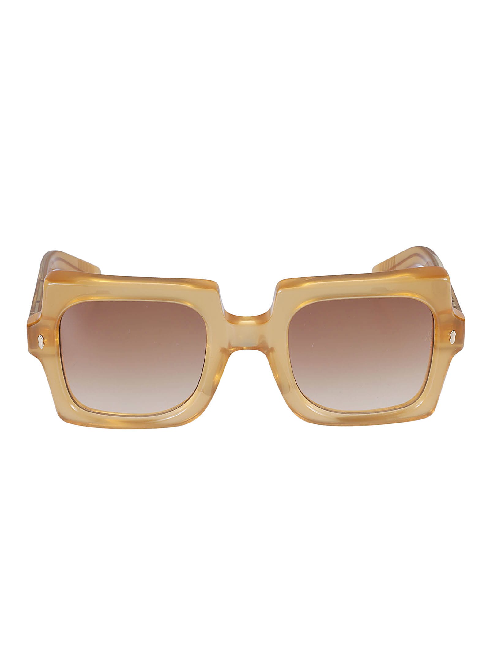 Jacques Marie Mage Square Frame Sunglasses In Wax
