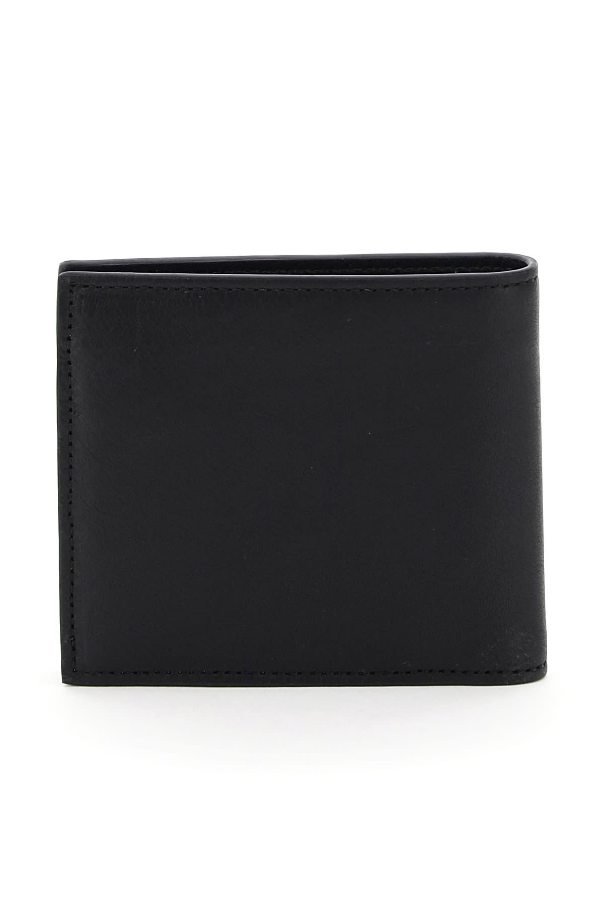Shop Dsquared2 Icon Print Leather Wallet  In Black