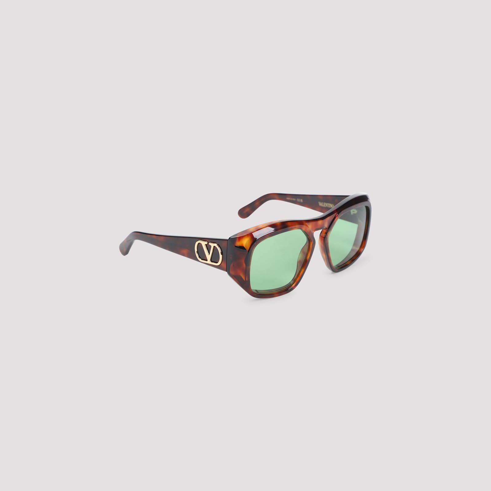 Valentino Garavani Oversized Tortoiseshell Frame Sunglasses In Brown