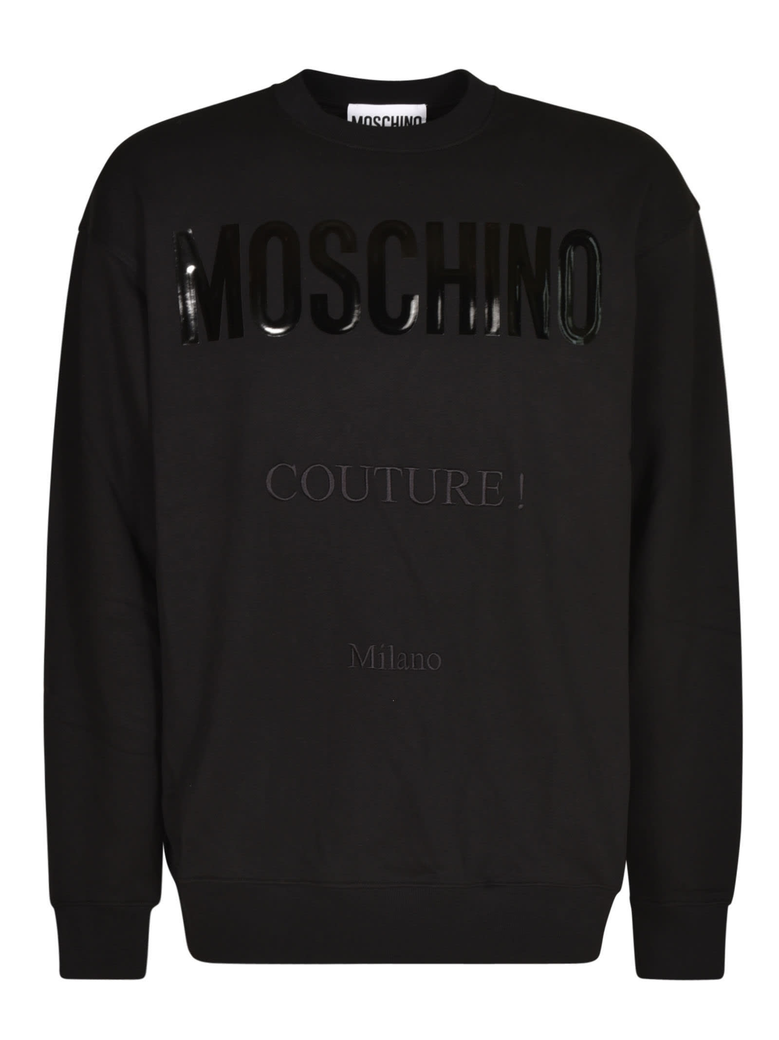 Moschino Logo Print Crewneck Sweatshirt