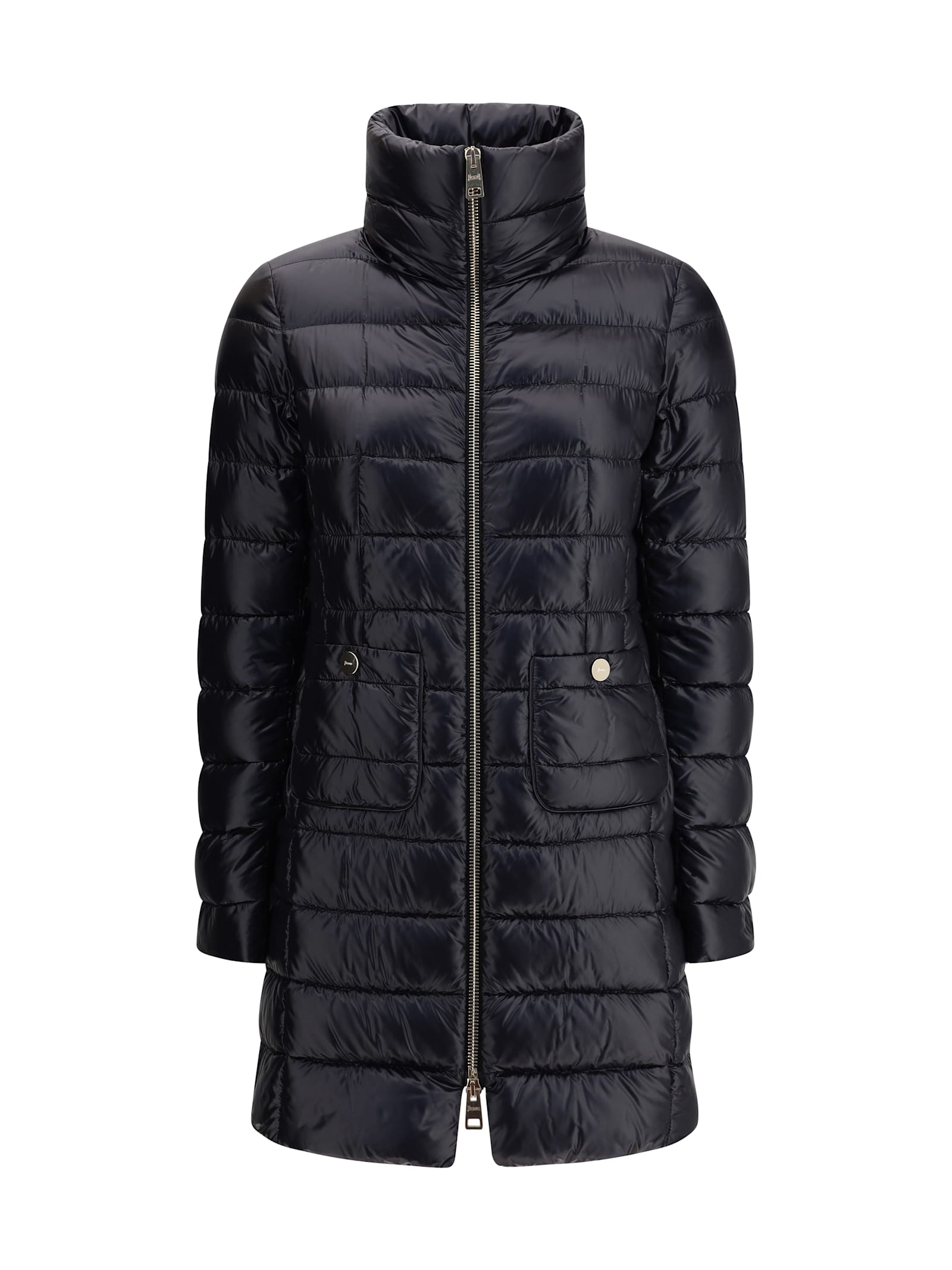 Herno Turtleneck Down Jacket In Black