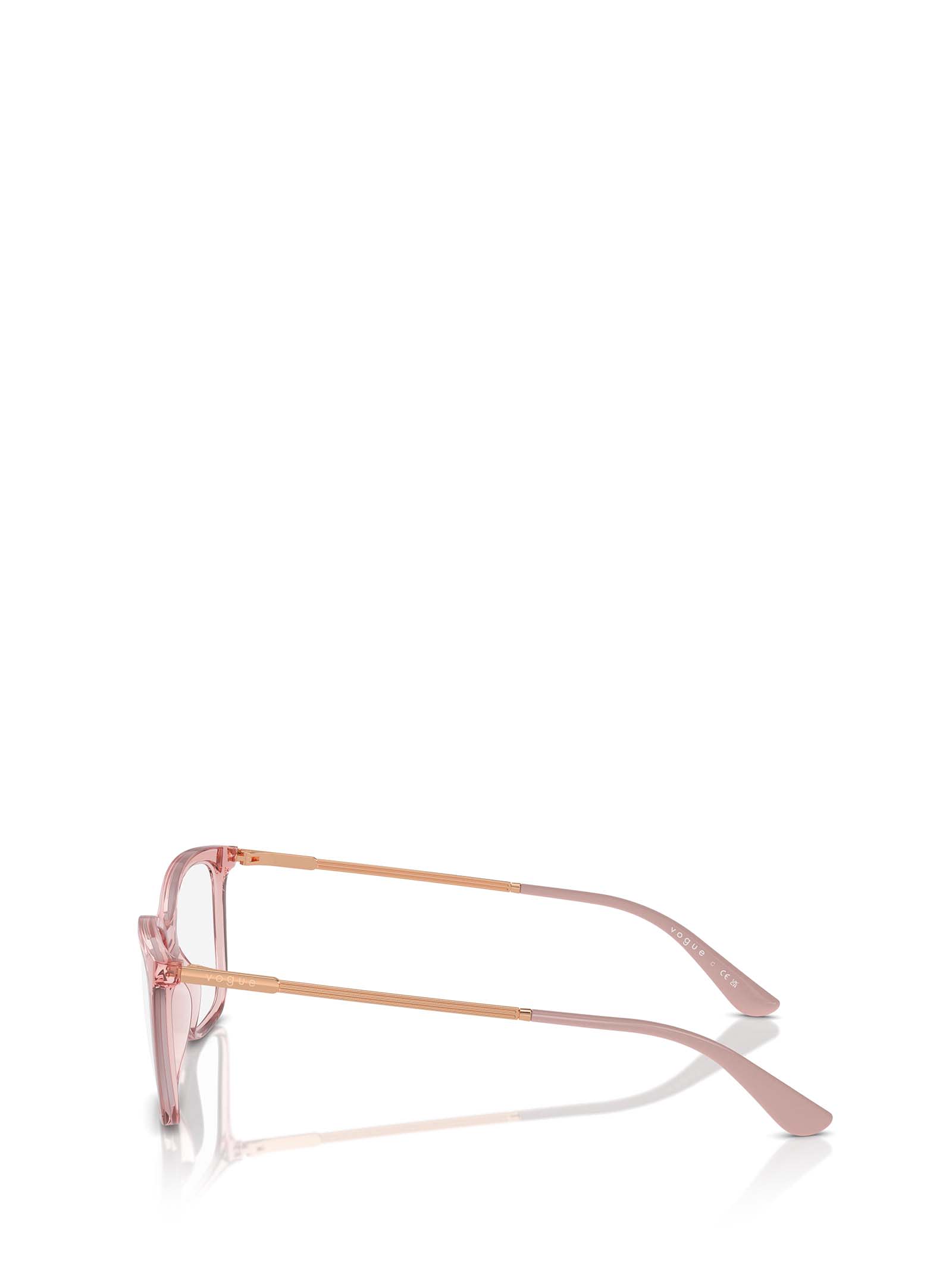 Shop Vogue Eyewear Vo5563 Transparent Pink Glasses