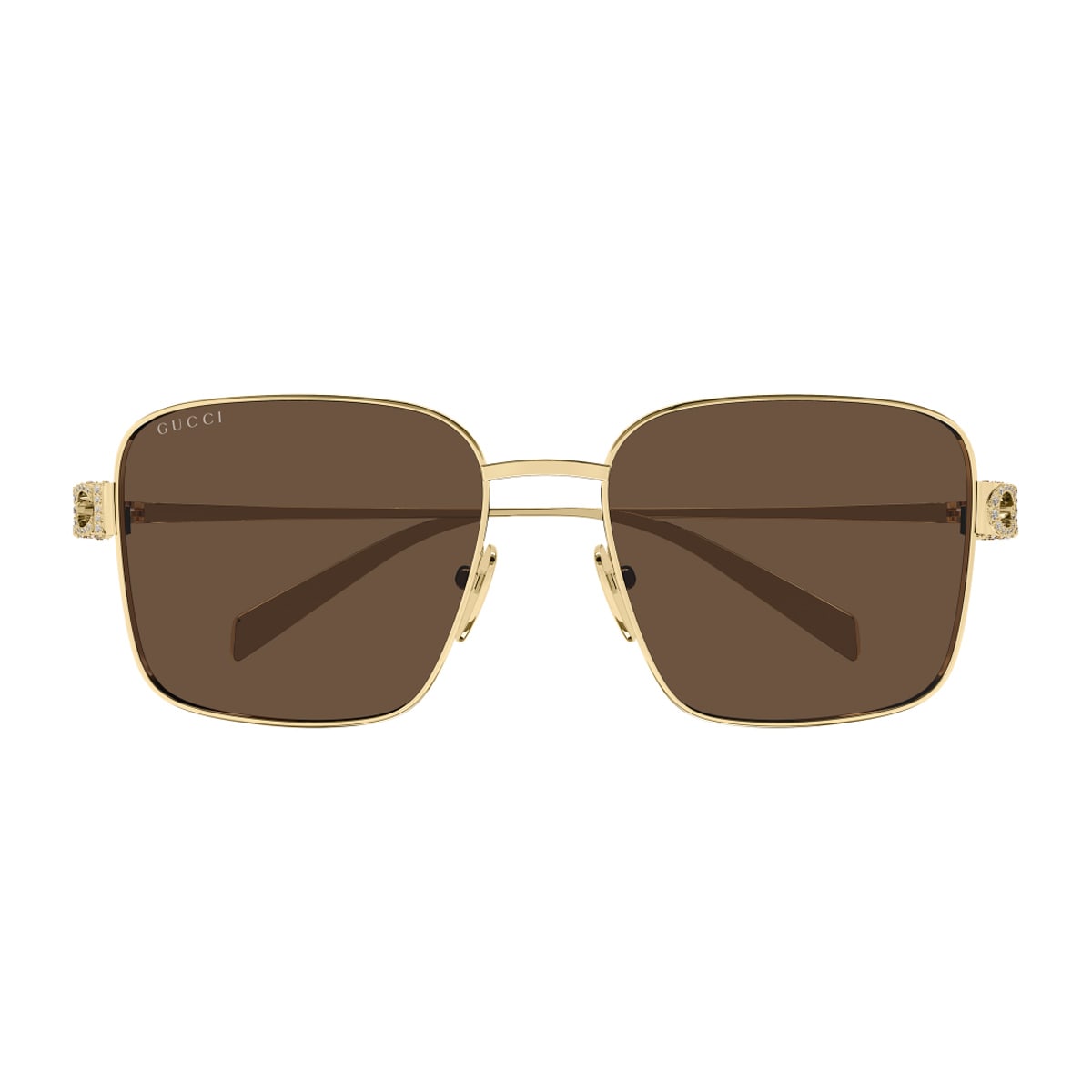 Gucci Gg1937s Linea Name Of Brand 002 Gold Brown Sunglasses In Brown
