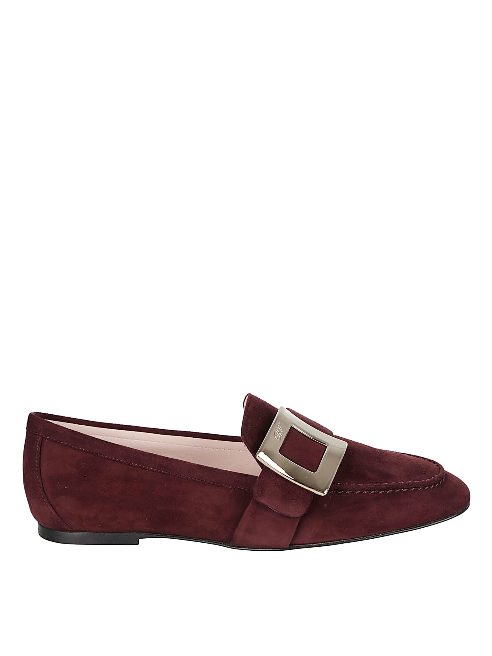Roger Vivier Pointed Toe Flat Shoes In Brown