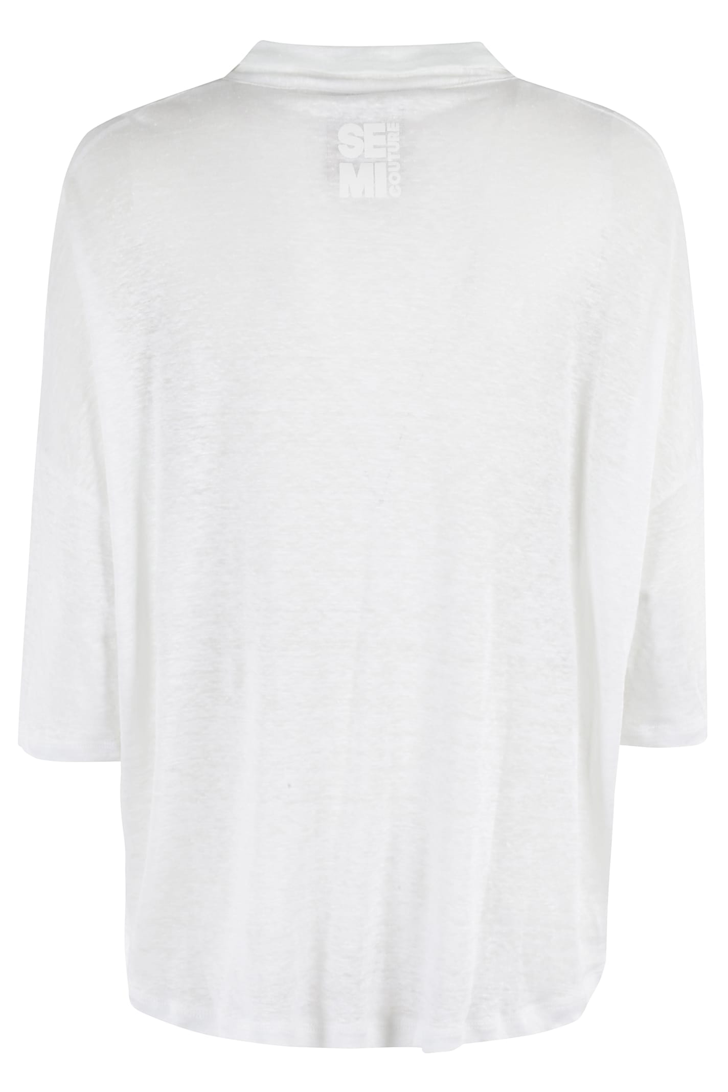 Shop Semicouture Camille In Bianco