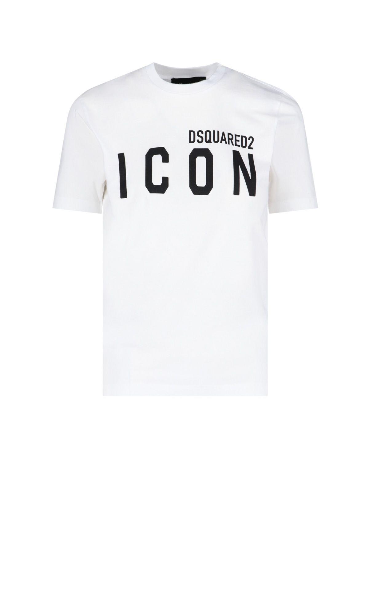 Shop Dsquared2 Icon Renny T-shirt In Bianco