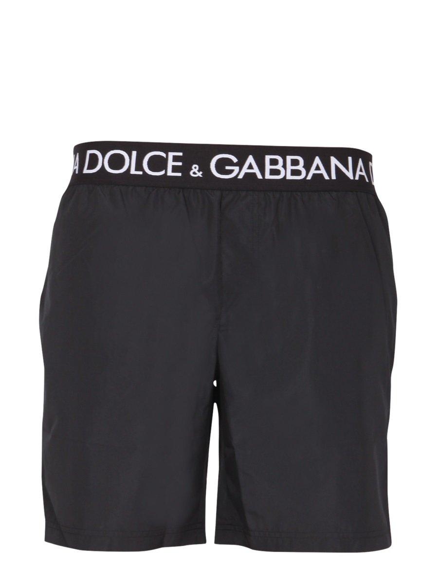 Dolce & Gabbana Logo Band Swim Shorts