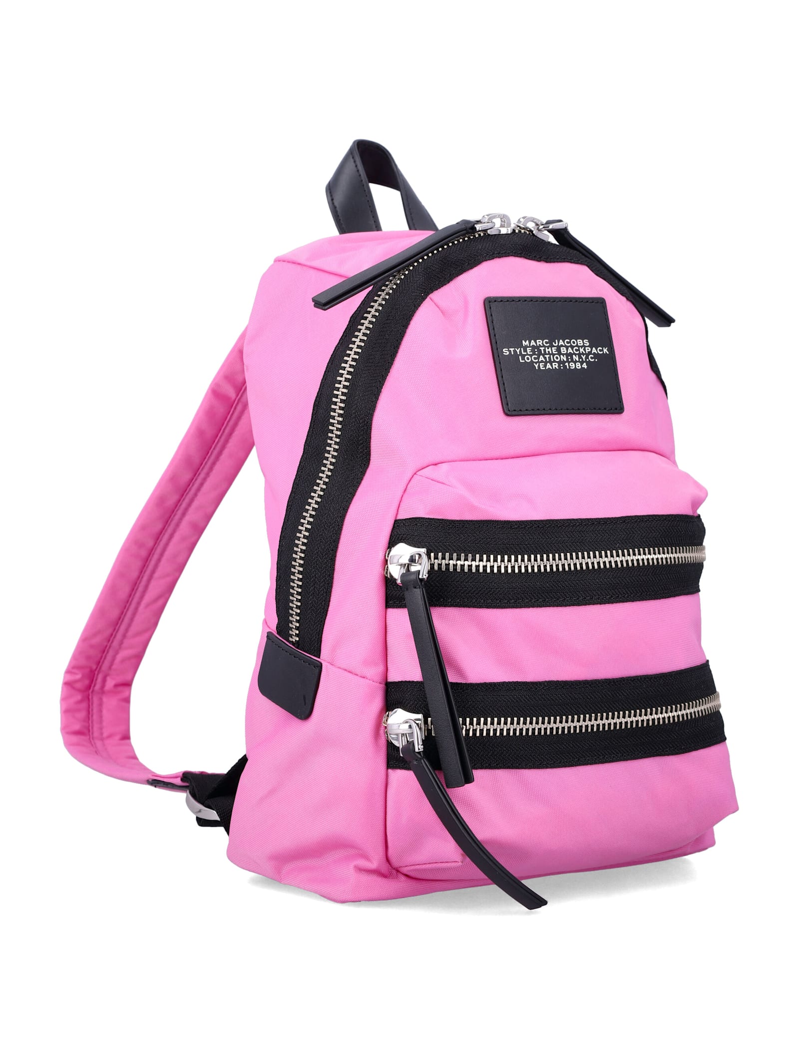 Marc Jacobs The Biker Nylon Medium Backpack In Pink
