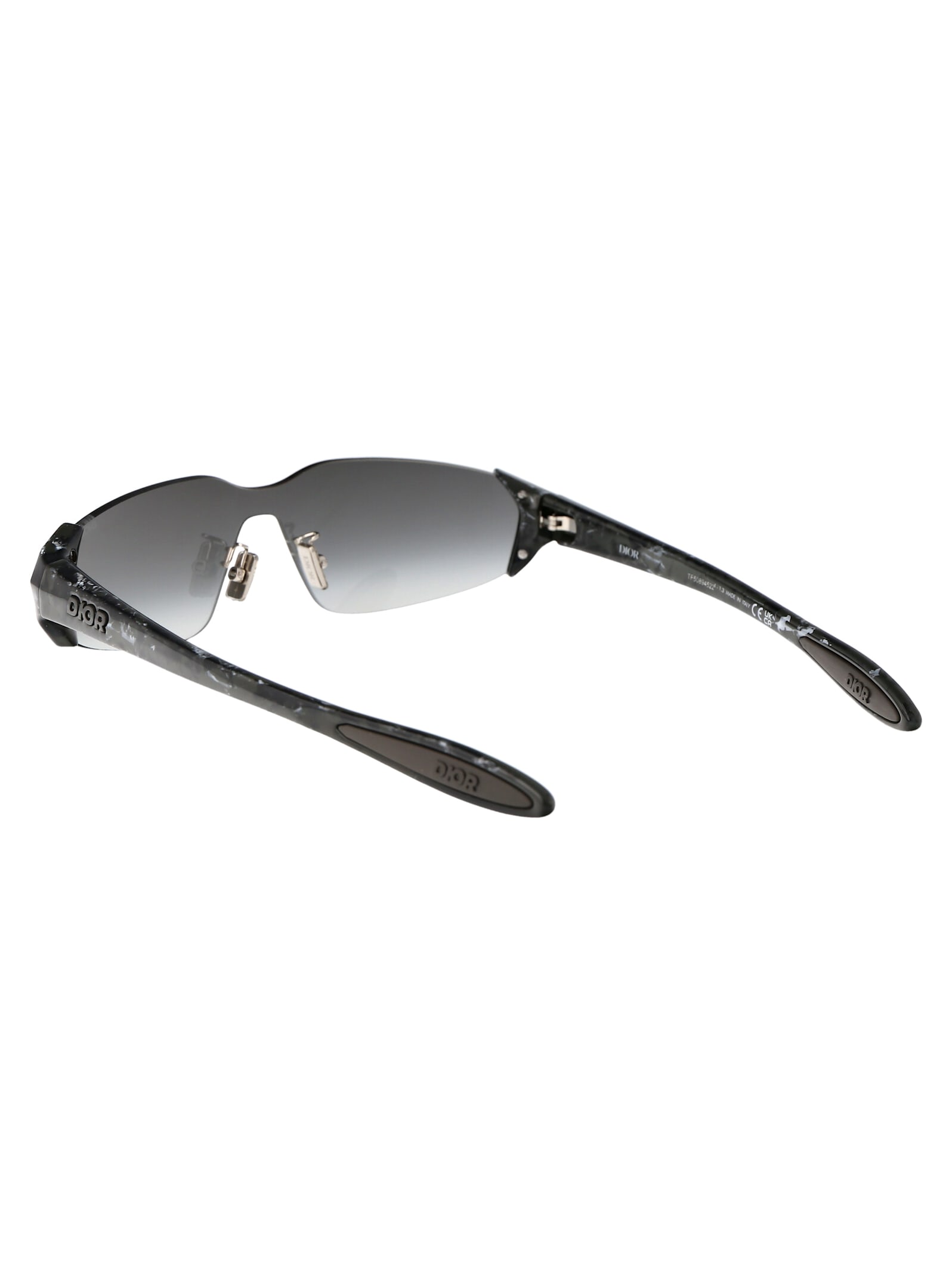 Shop Dior Bay M1u Sunglasses In 10a1 Black/other / Gradient Smoke