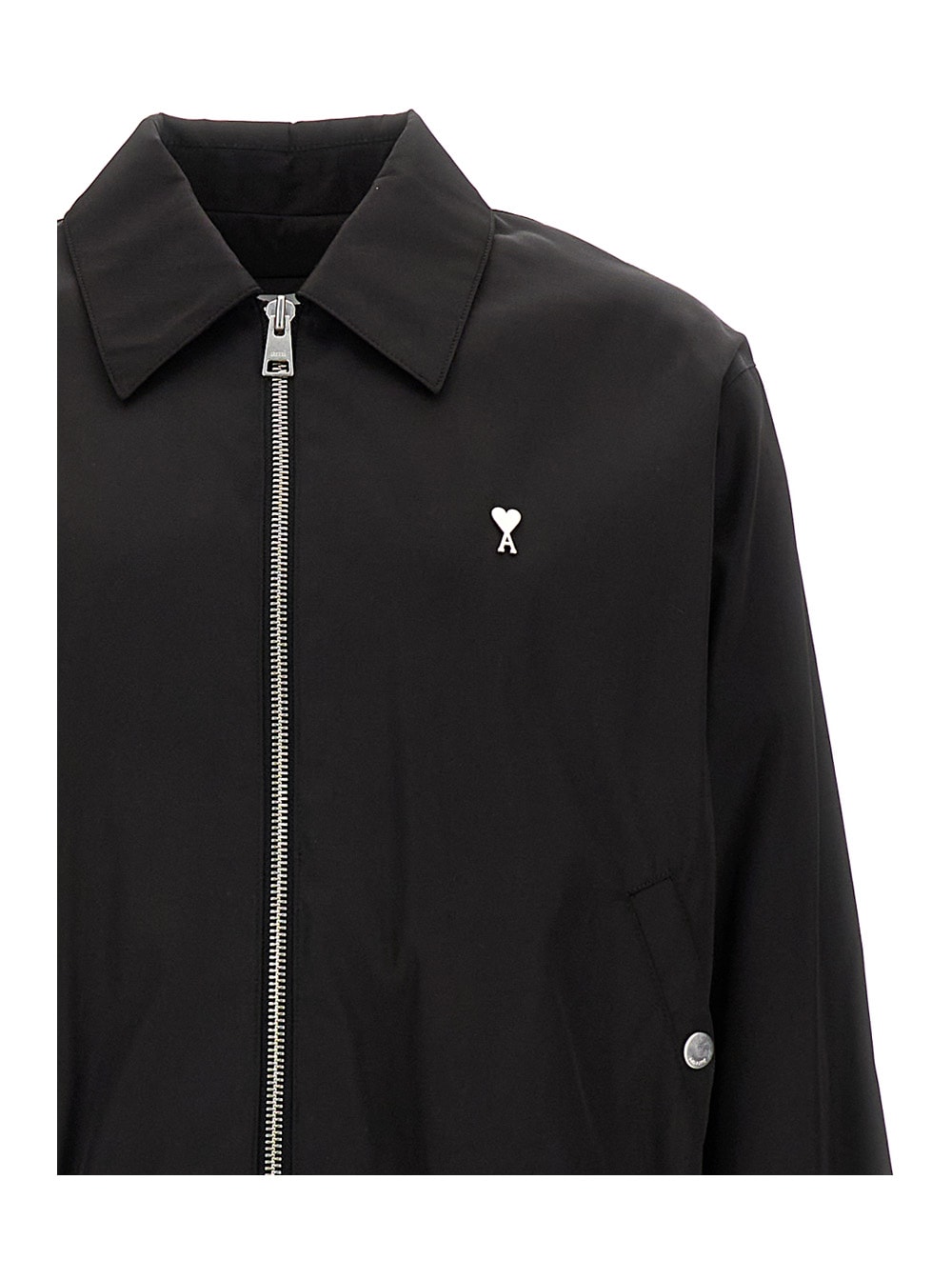 Shop Ami Alexandre Mattiussi Adc Zipped Jacket In Black