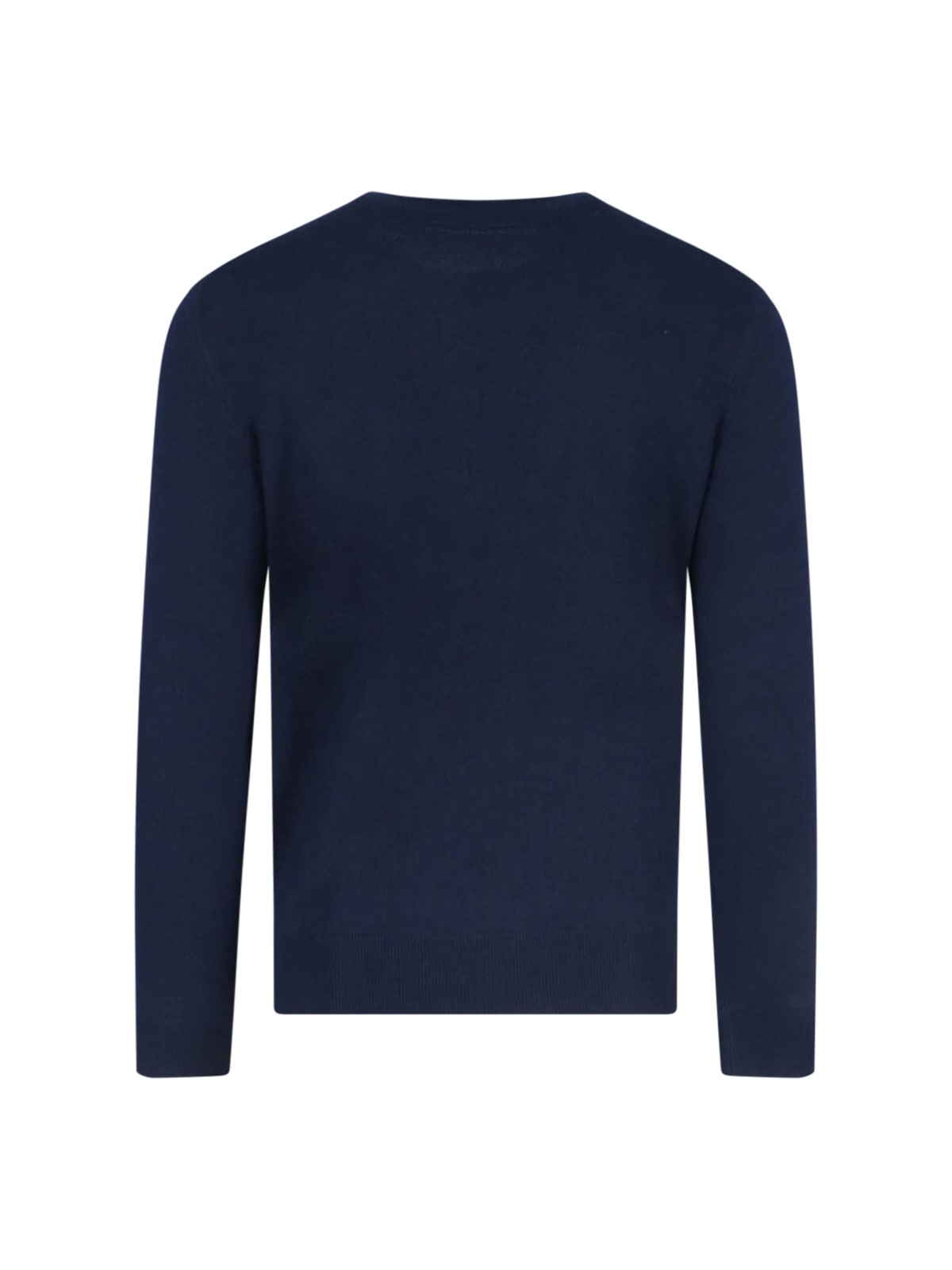 Zegna Cashmere And Silk Sweater In Blue