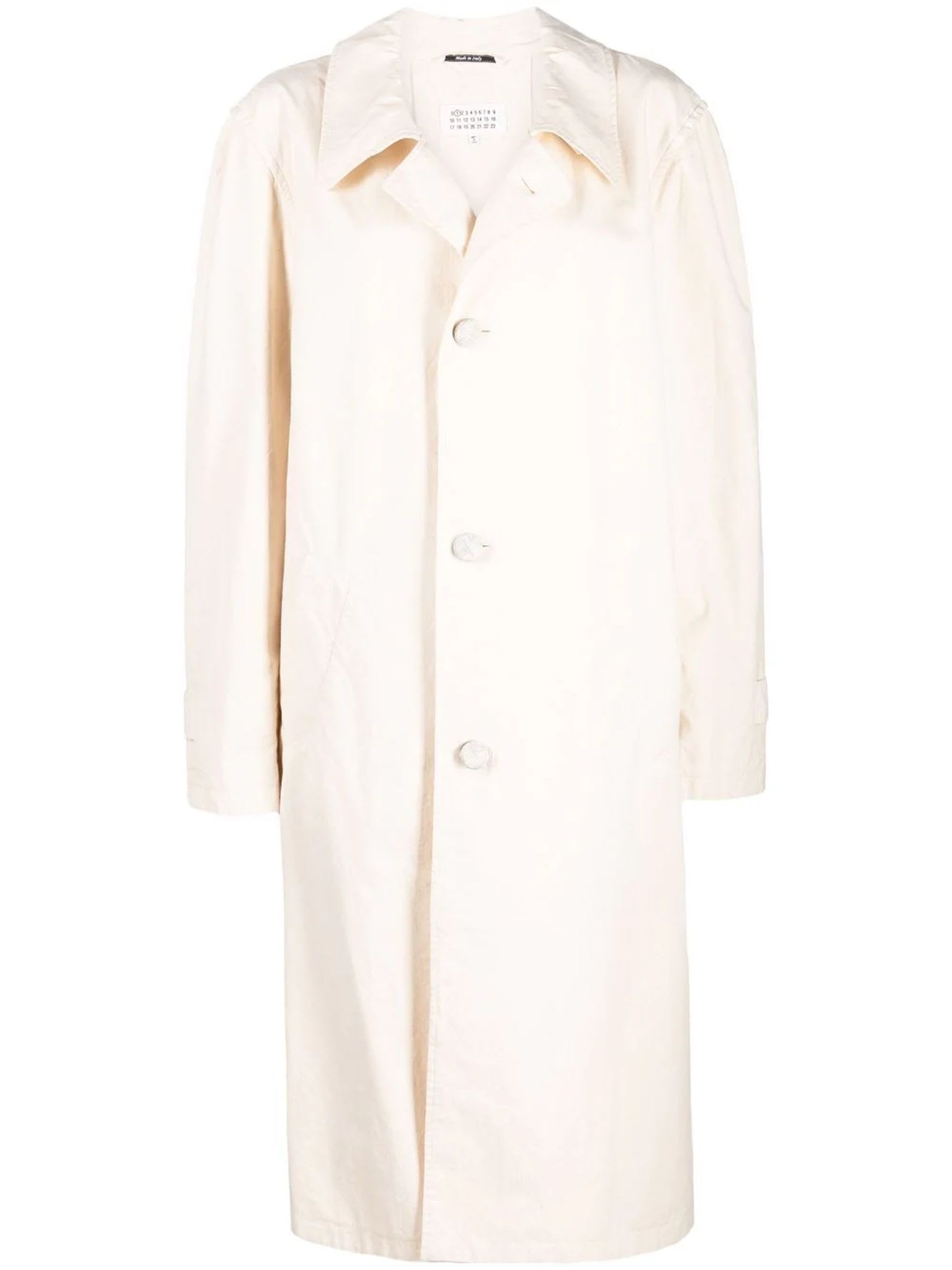 Maison Margiela White Cotton Coat