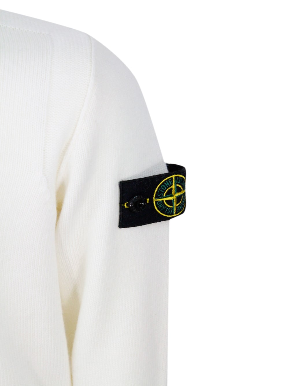 Shop Stone Island Sweater In Ivory