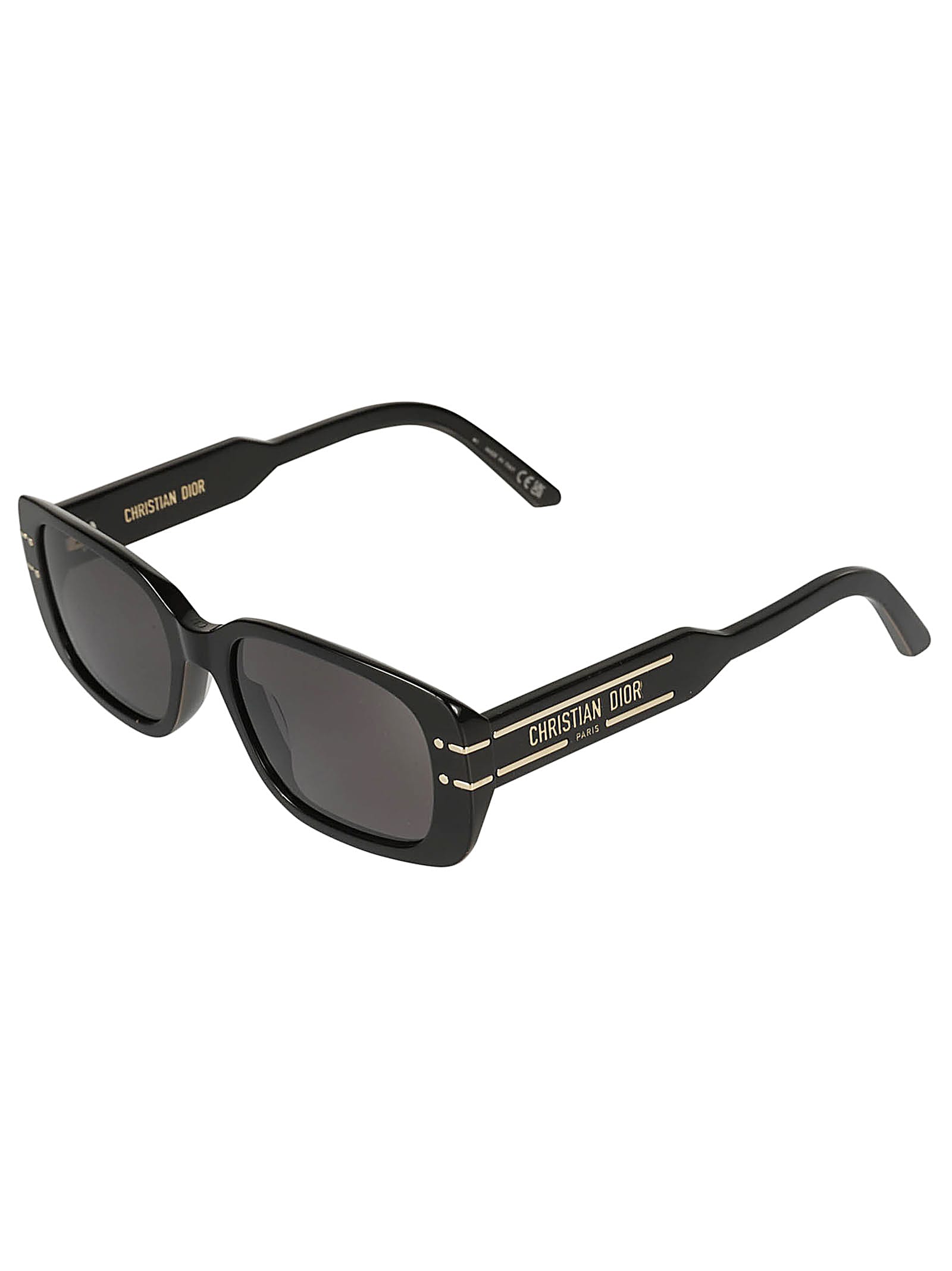 Dior Flat Rectangle Classic Sunglasses In 01a - Black