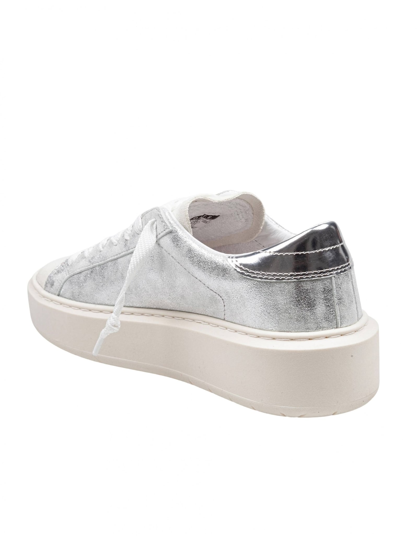 Shop Date D.a.t.e Sneakers Hill Low In Leather Color Silver