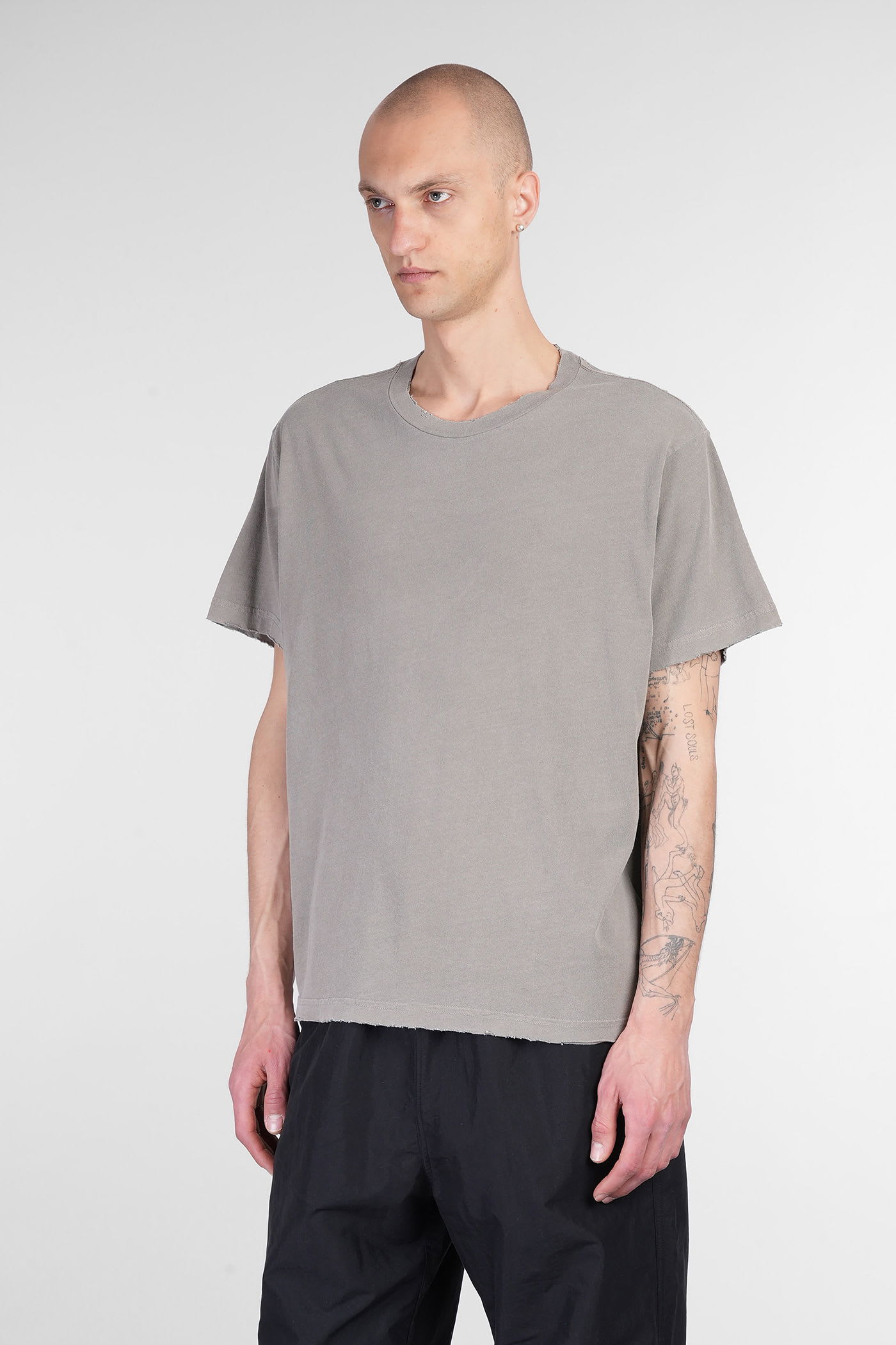 John Elliott T-shirt In Green Cotton
