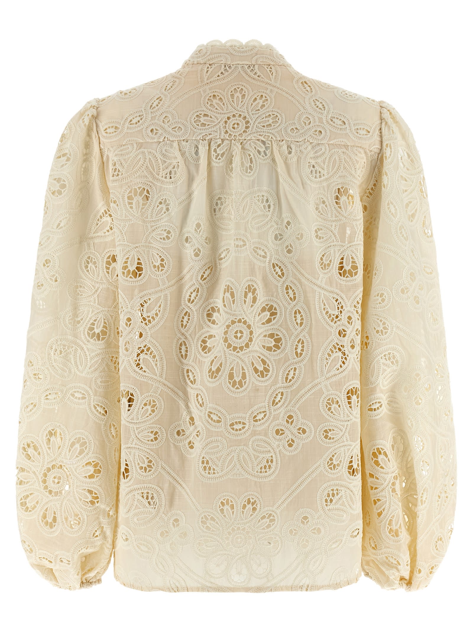 Zimmermann Rhiannon Shirt And Blouse Beige In Neutral