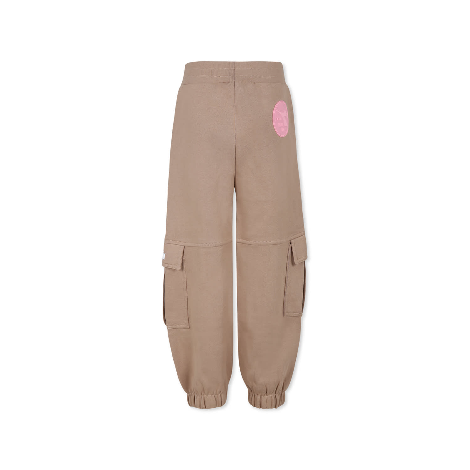 DIADORA BEIGE TROUSERS FOR GIRL WITH LOGO