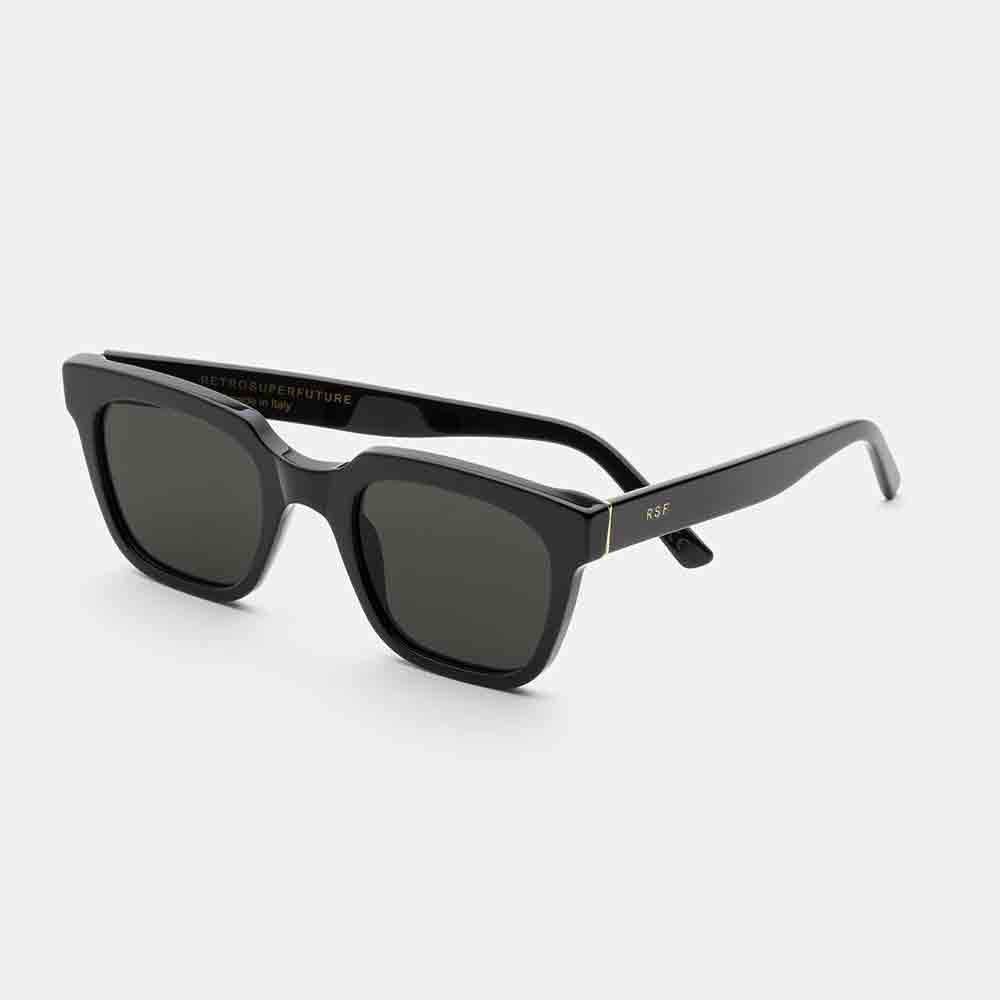 Shop Retrosuperfuture Sunglasses In Nero/grigio