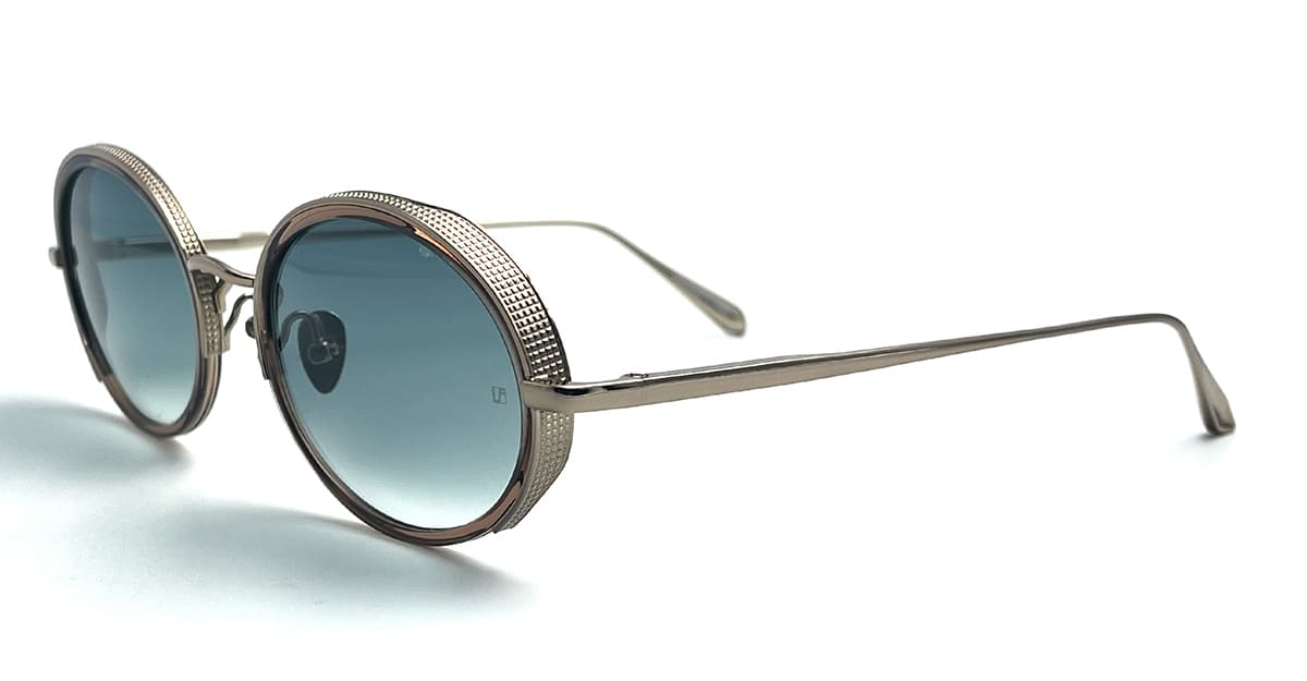 Linda Farrow Finn - Light Gold / Translucent Brown Sunglasses In Gold
