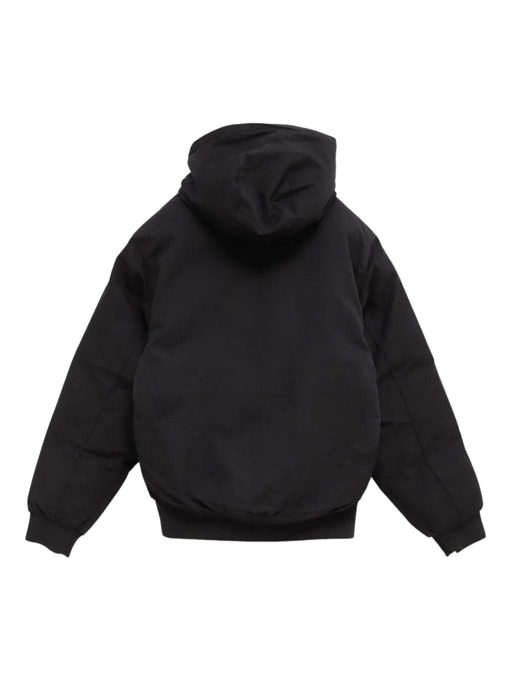 Carhartt Functional Organic Cotton Jacket With Structured Silhouette In Black