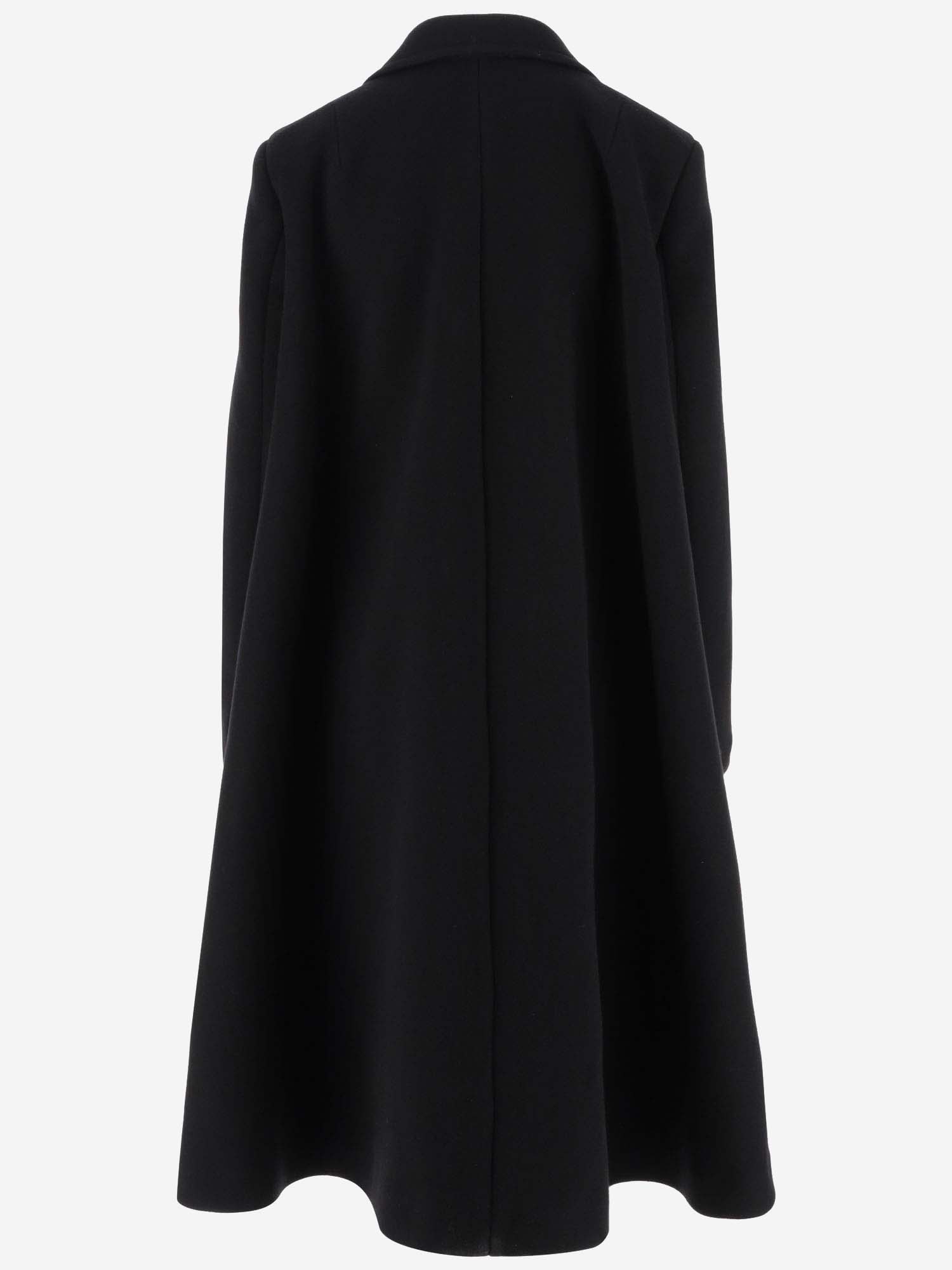 Shop Bottega Veneta Wool And Cashmere Double-breasted Long Coat In Black