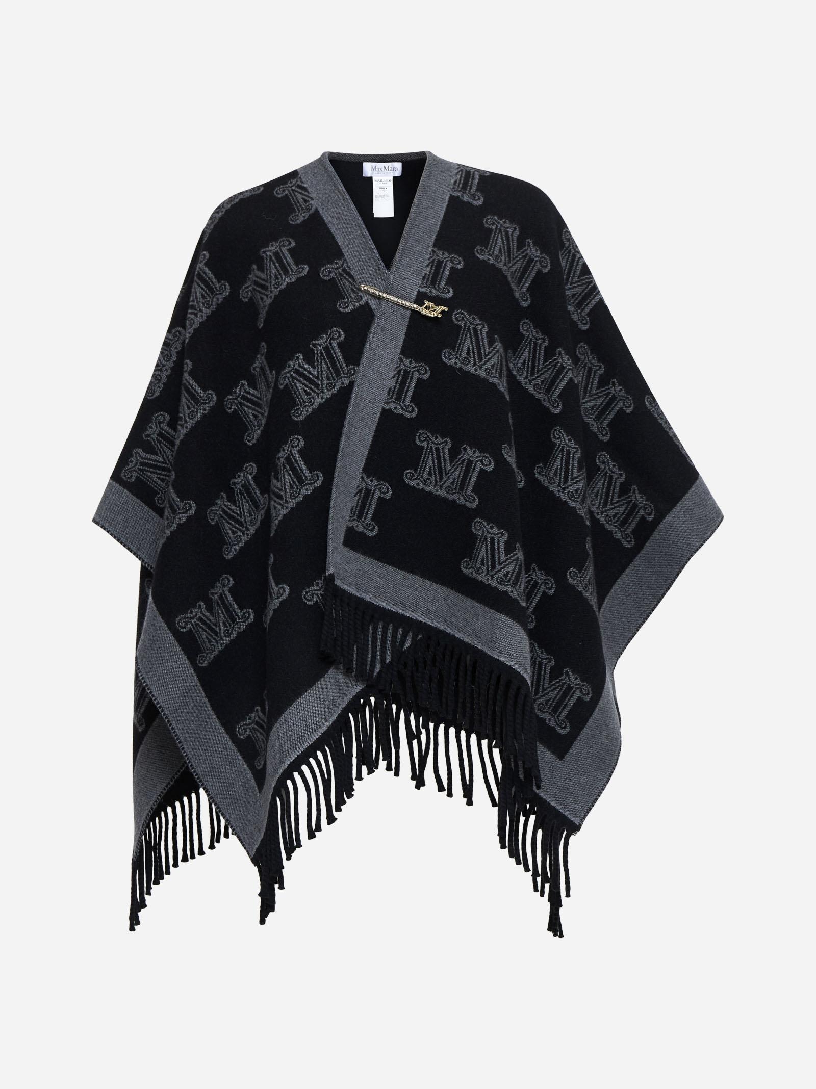 Max Mara Frine Safety-pin Wool Poncho