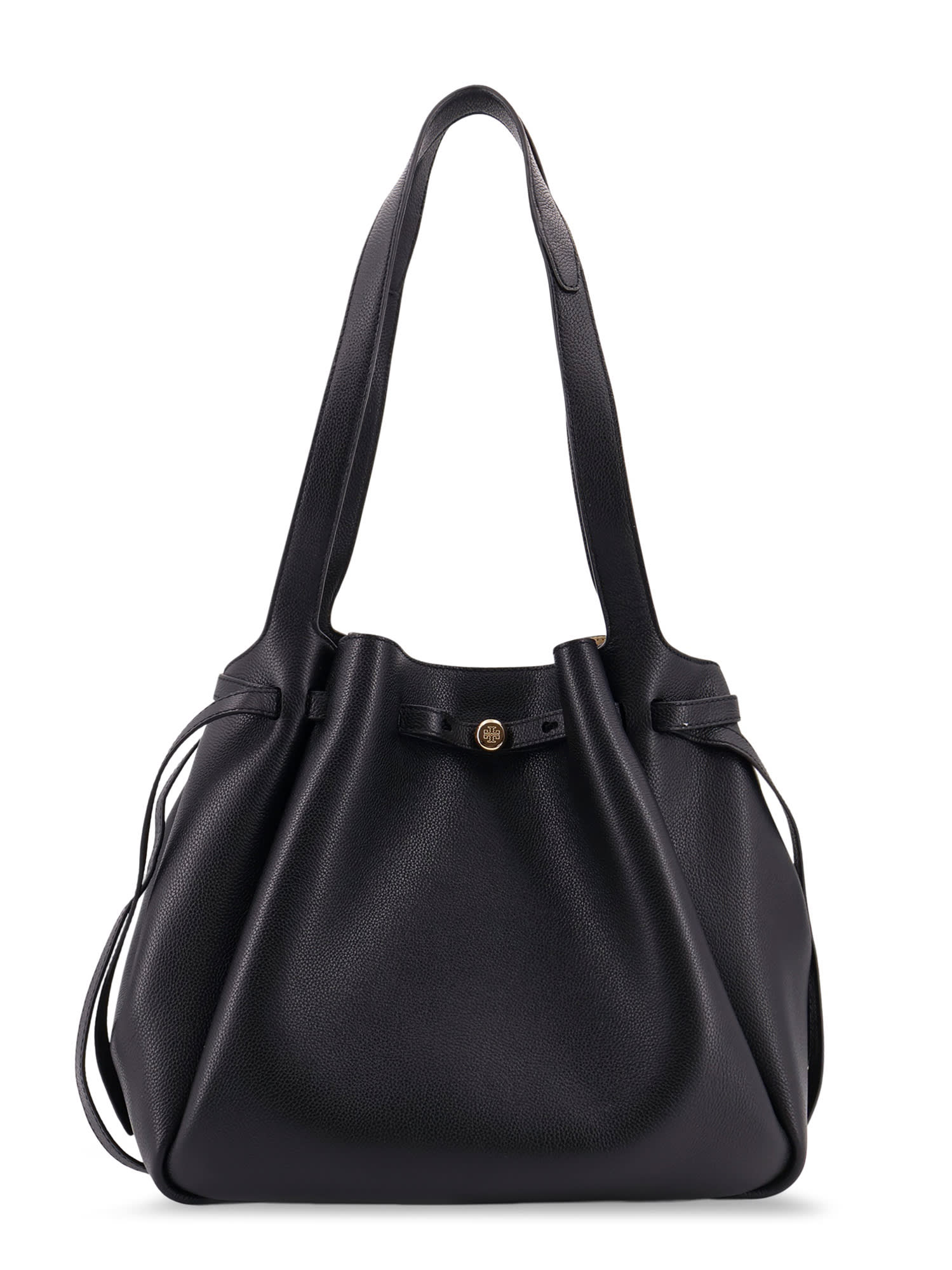 Tory Burch Romy Pebbled Tote Leather Shoulder Bag