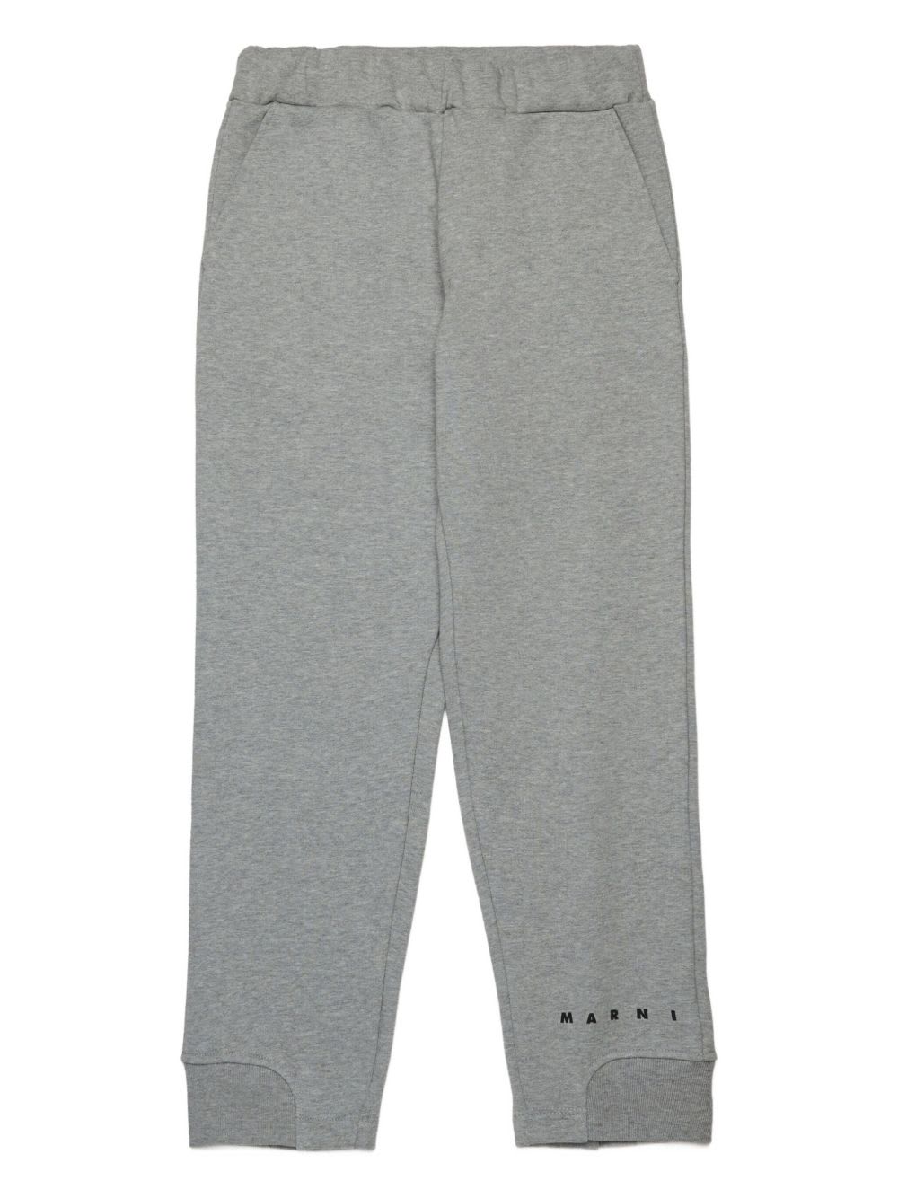 Marni Kids Gray Fleece Trousers In Gray