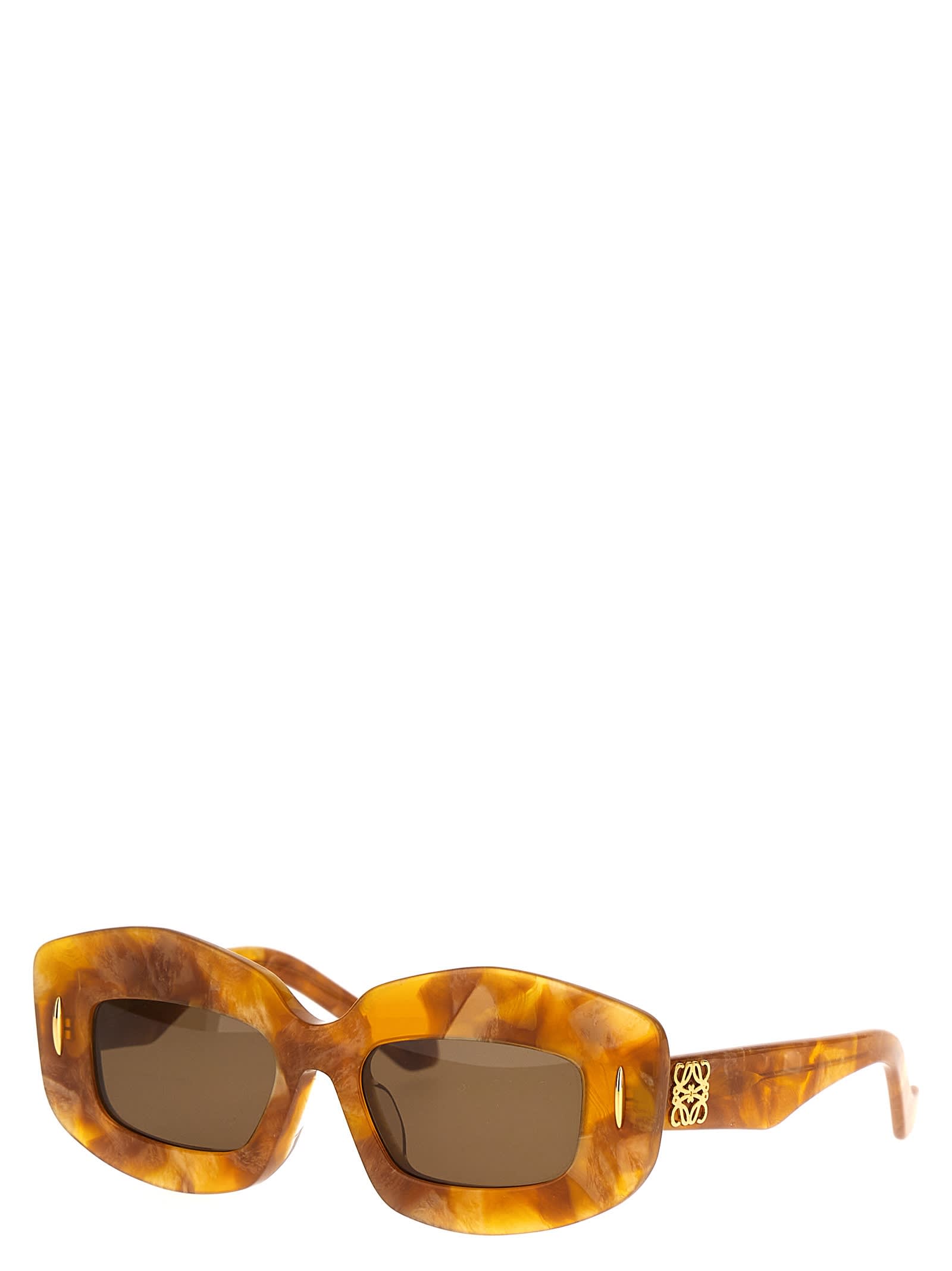 Shop Loewe Screen Sunglasses In Brown