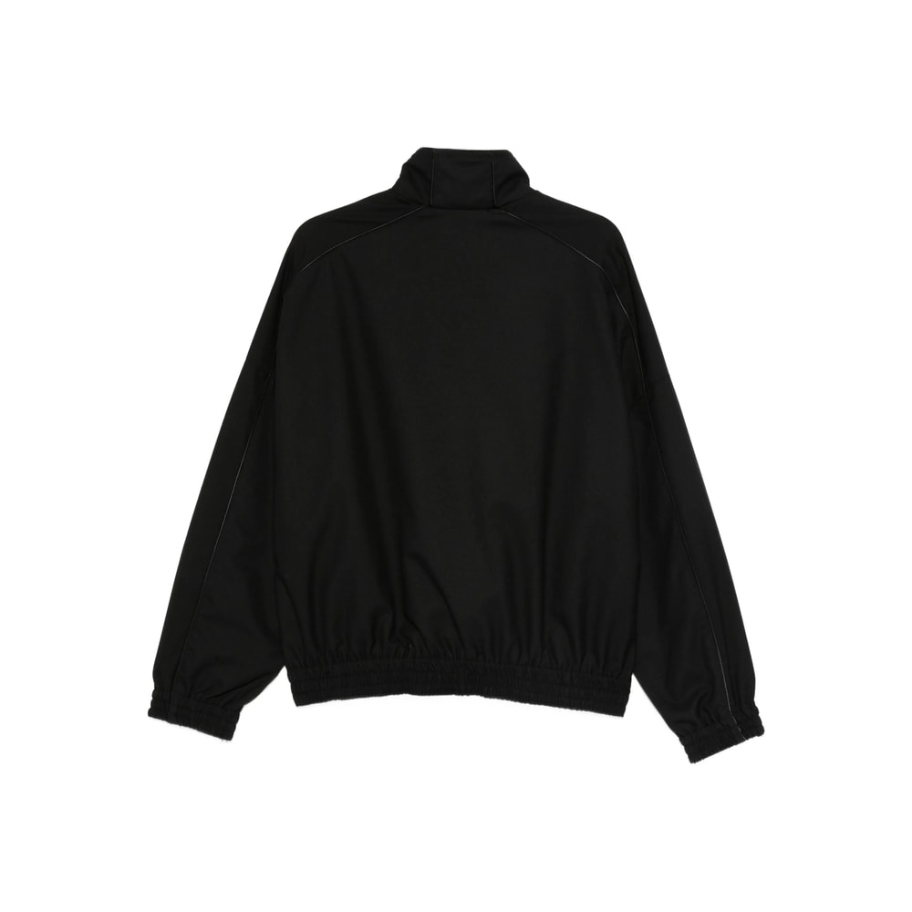 Willy Chavarria Ruff Rider Logo-embroidered Wool Bomber Jacket In Black